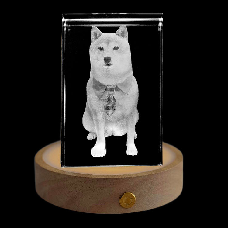 Rectangular 3D Crystal Photo