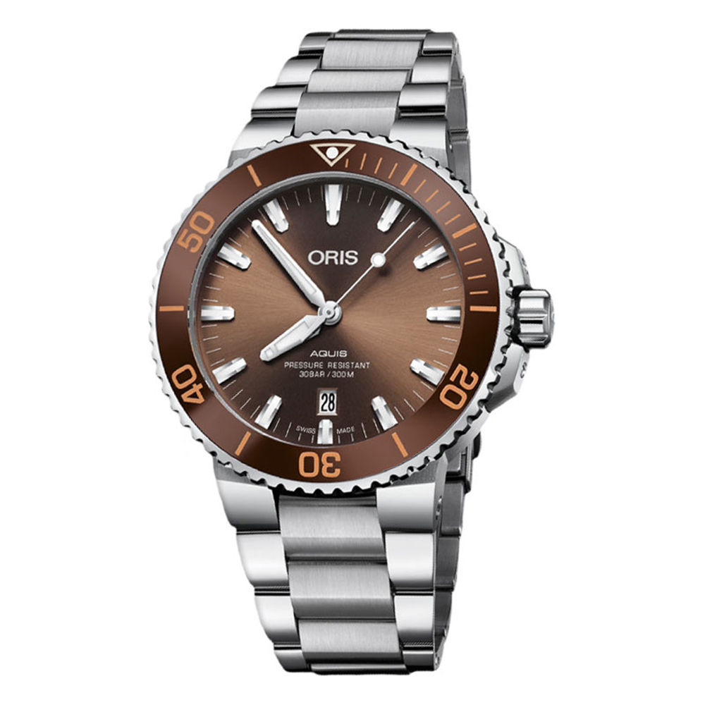 【ORIS 豪利時】01 733 7730 4152-07 8 24 05PEB 日期顯示 單向旋轉錶圈 夜光 不鏽鋼 機械 手錶