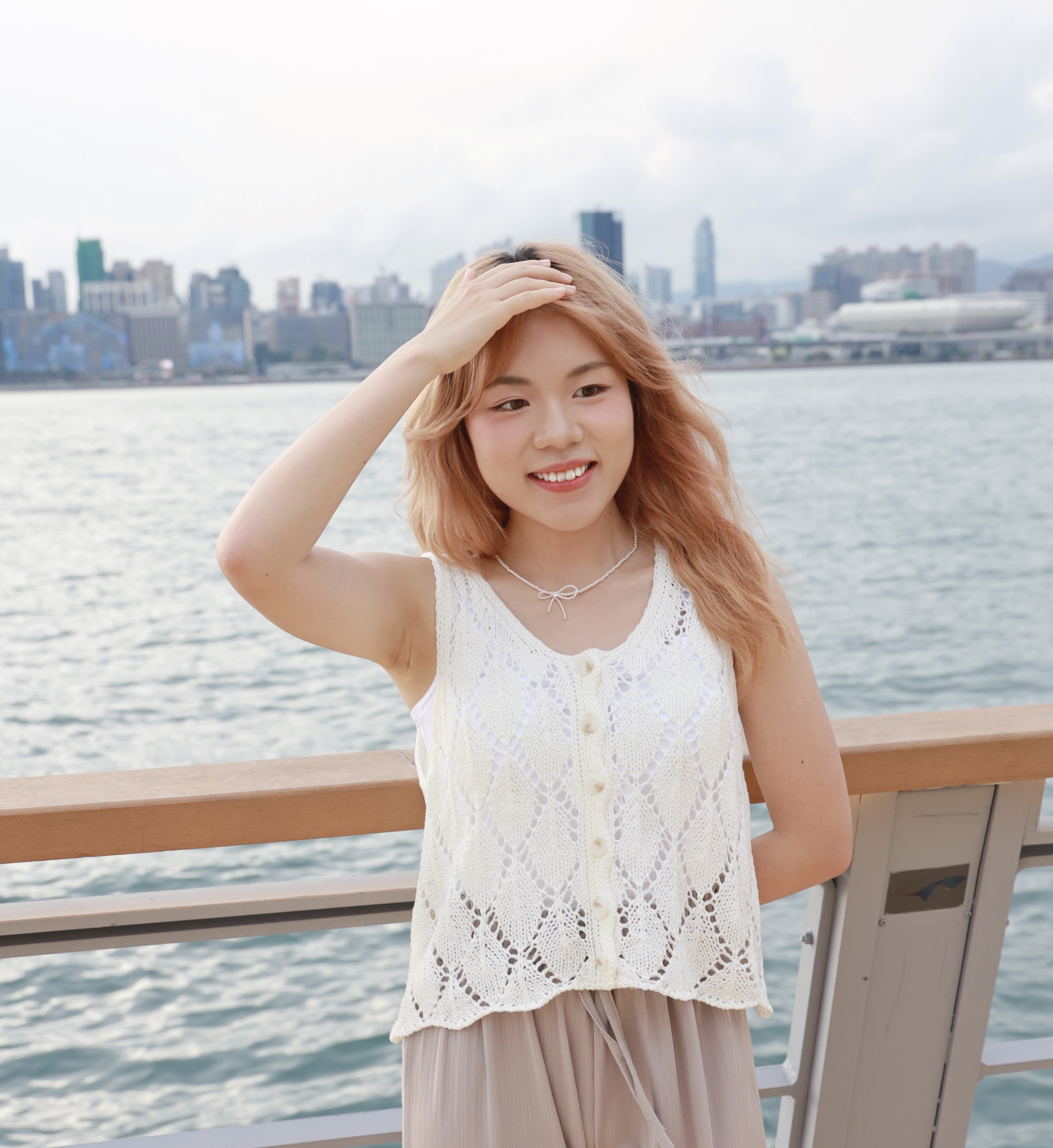 ||VEST86|| 洞洞菱角鈕扣背心TOP