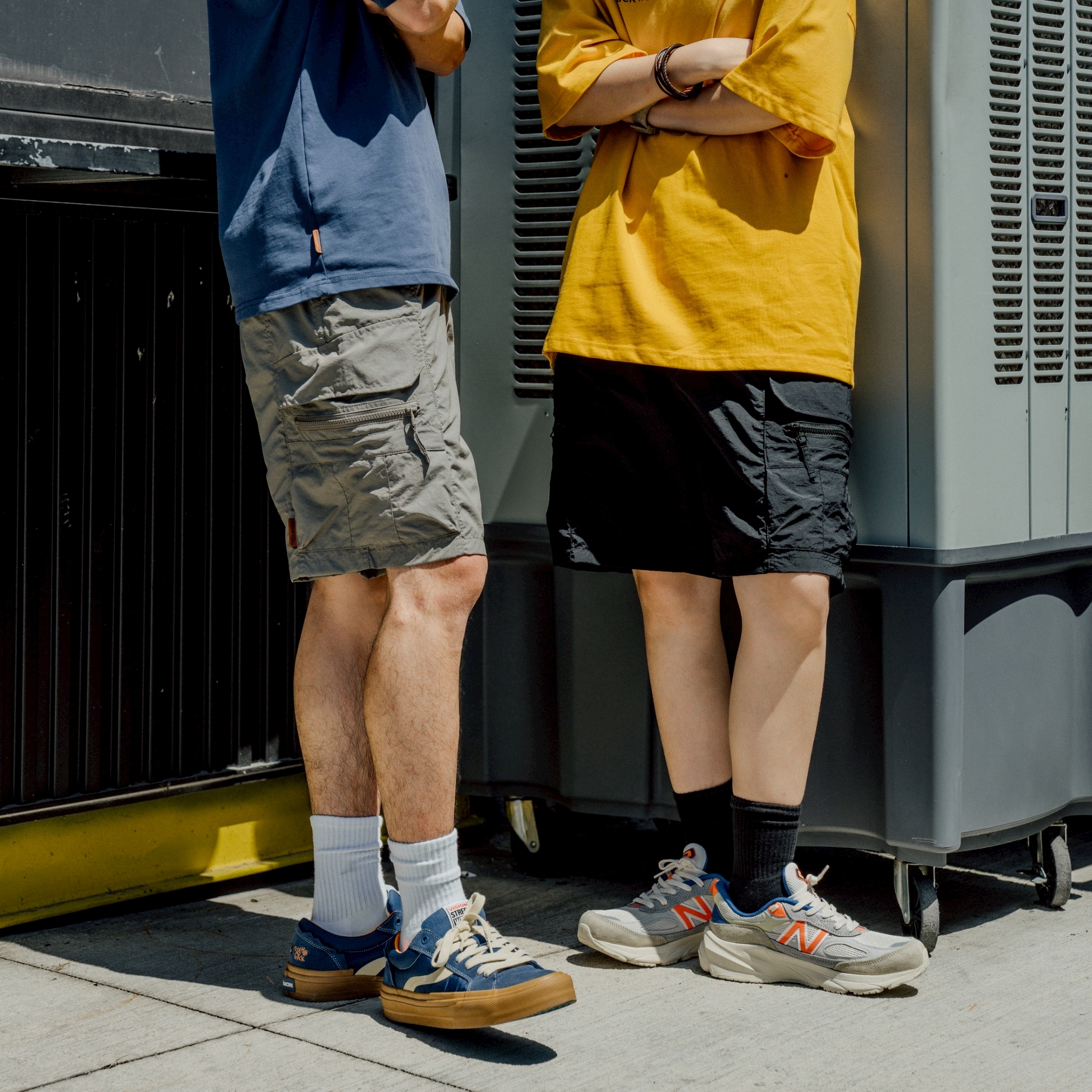 SBG 細格紋防潑水多口袋短褲 SB1792