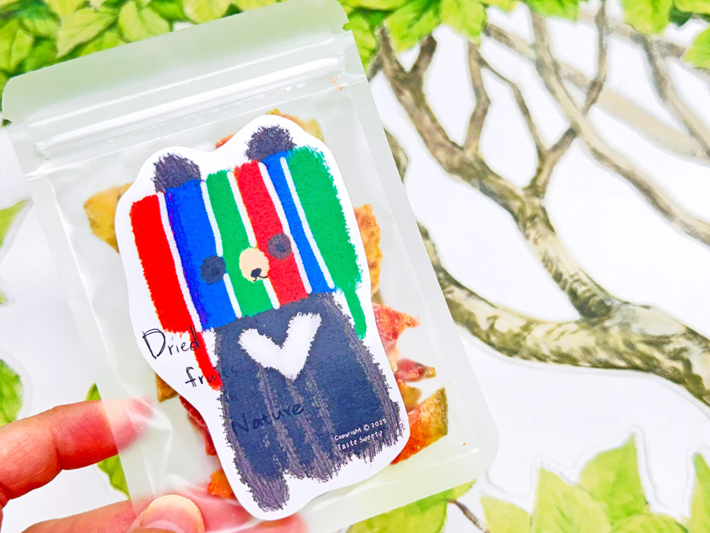 茄芷帽熊水果乾-輕食包