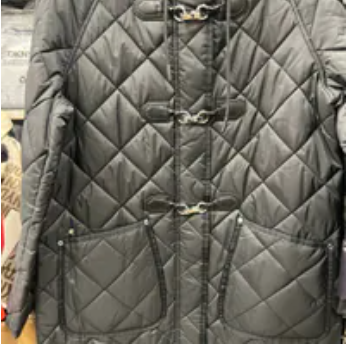 [S] DKNY BLACK WOMEN QUILTED COAT, DLSMPT95-BLK (SD1321)