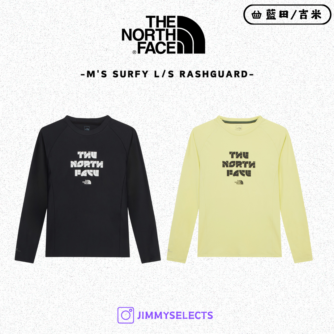 【代購】THE NORTH FACE 北臉 男 SURFY L/S RASHGUARD 水母衣 長袖 NT7TR05