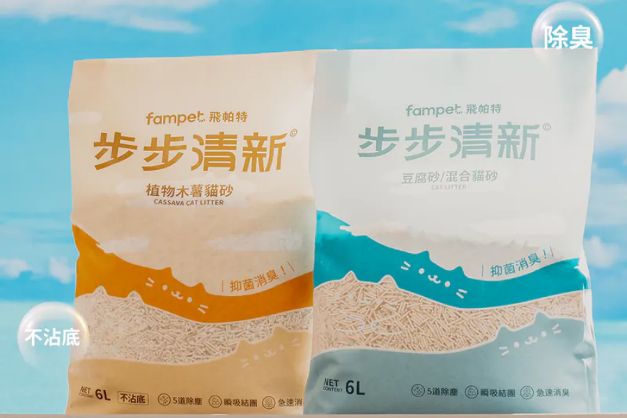 步步清新 益生菌黃金比例木薯豆腐貓砂