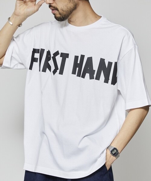 Firsthand / Front Tape Logo Print T-Shirt