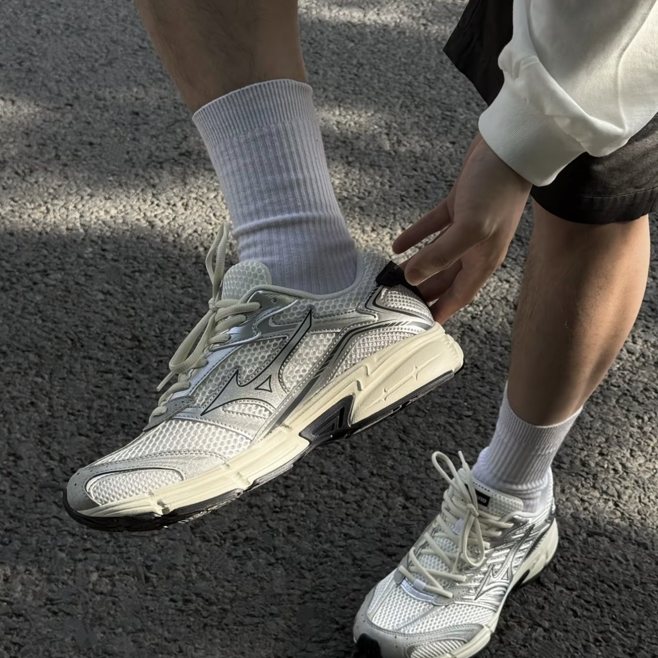 MIZUNO SPEED 2010 白銀 復古 低筒 舒適 跑步鞋 美津濃 D1GH251702