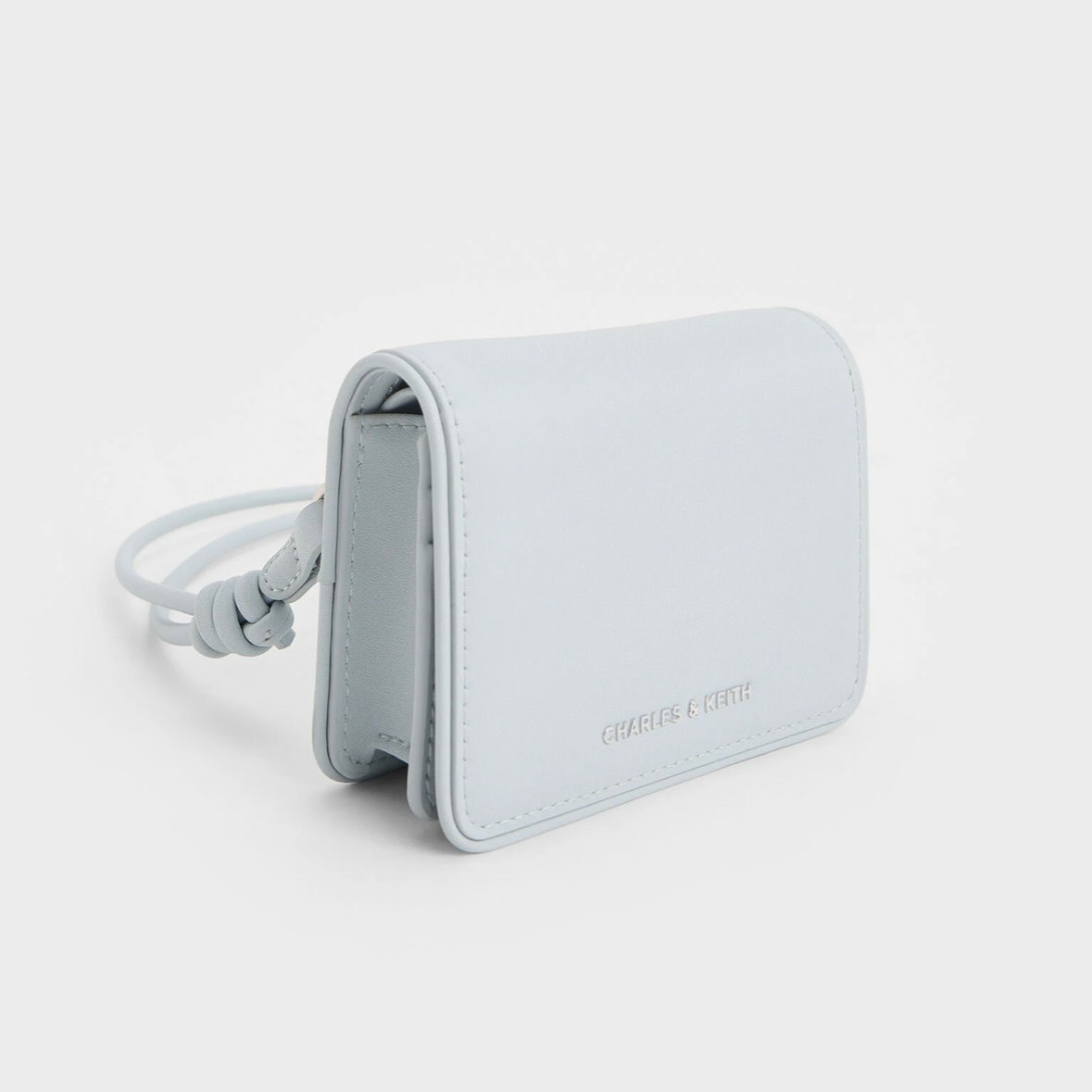 <現貨抵台🧊>Charles ＆ Keith 小CK Lyla 小牛PU皮革 有背帶 短夾 3色