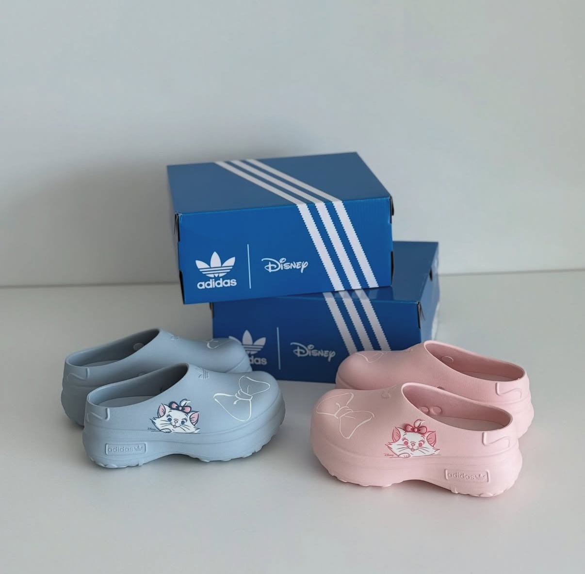 Disney 迪士尼 X Adidas Adifom Stan Mule 瑪莉貓 貓兒歷險記 廚師鞋 穆勒鞋 懶人鞋 拖鞋 涼鞋 淡粉 寶寶藍 JR7150 JR4245/預購