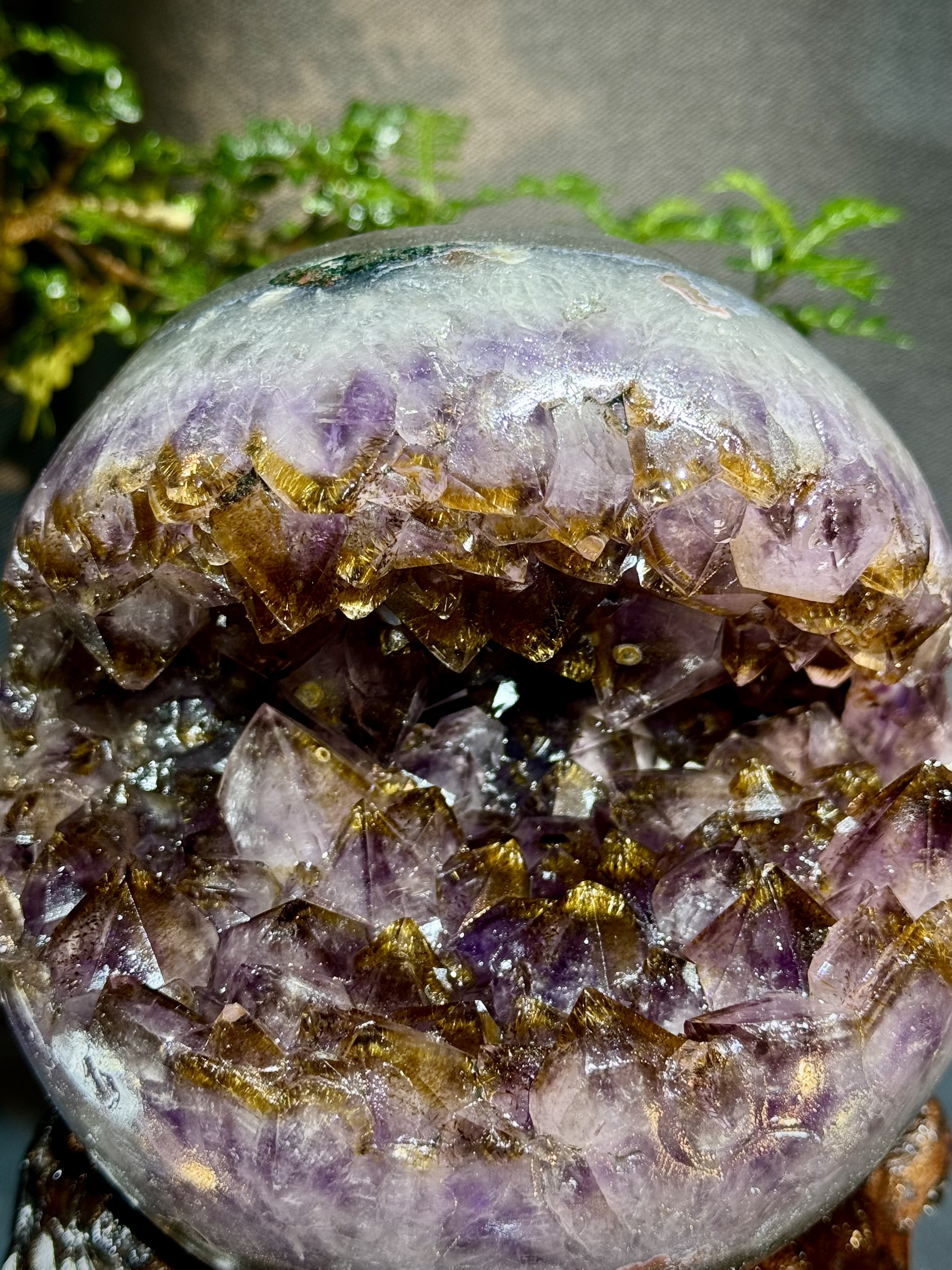 天花板紫鈦晶開口笑 8817