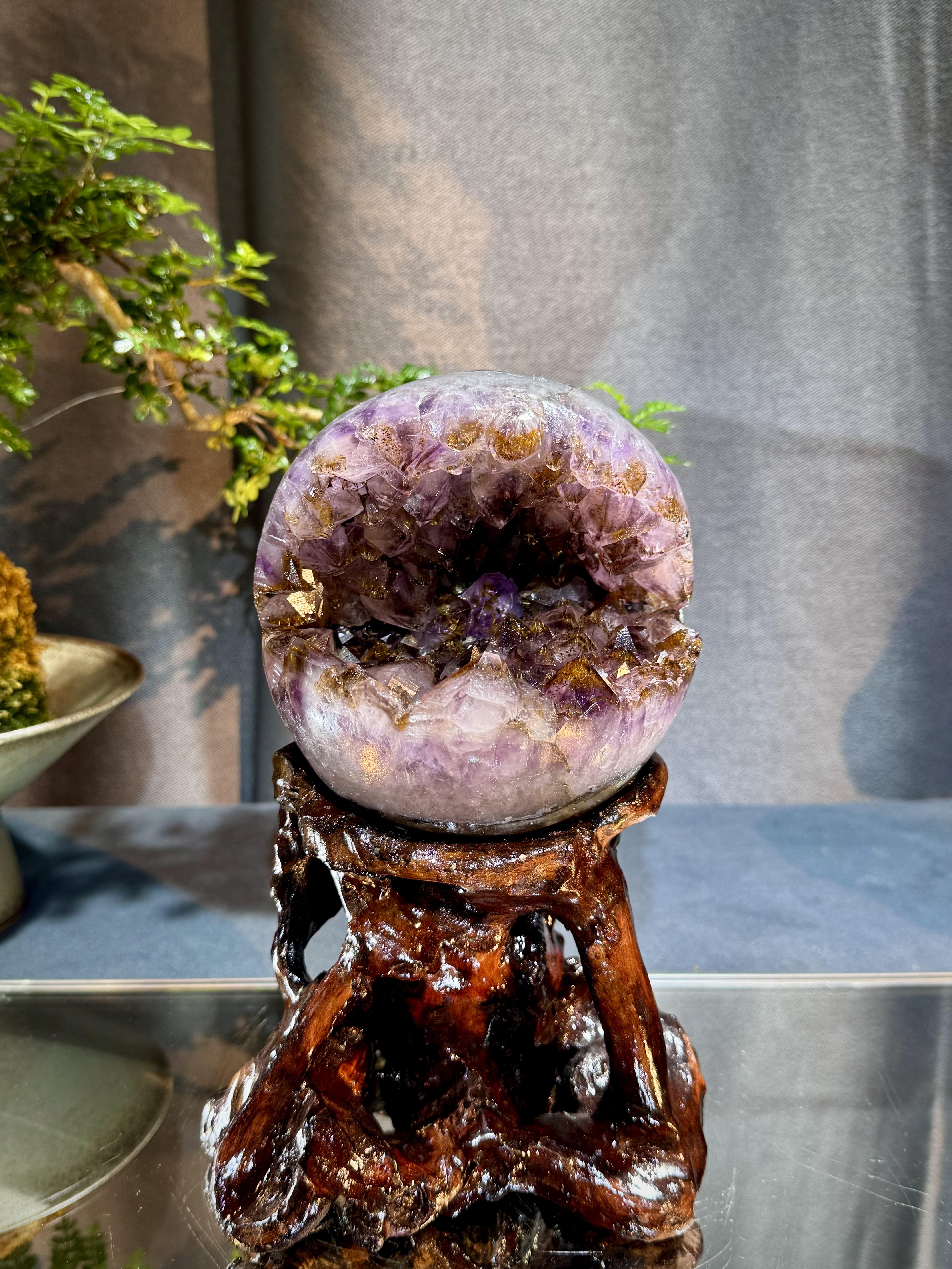 天花板紫鈦晶開口笑 8818