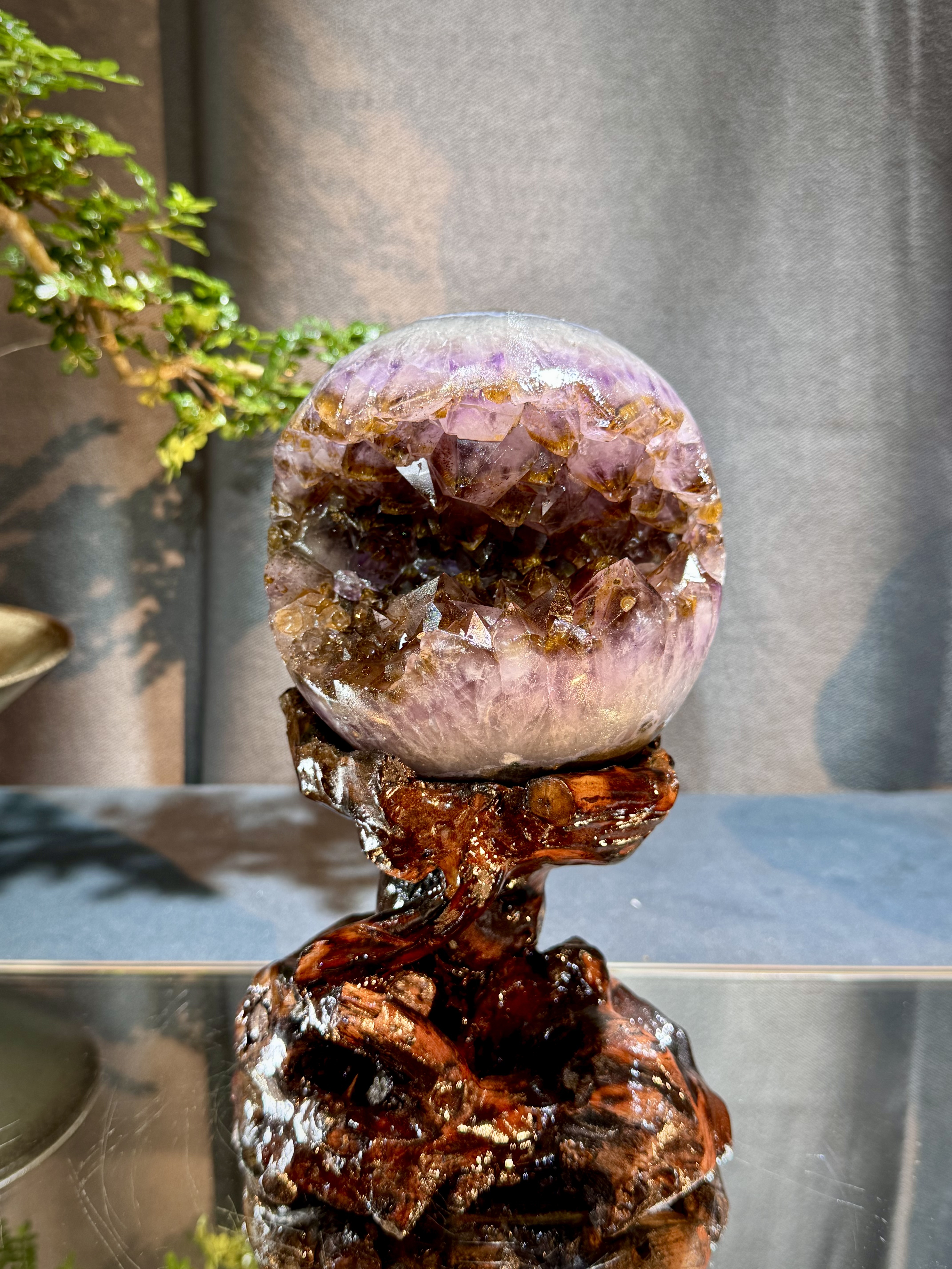 天花板紫鈦晶開口笑 8820