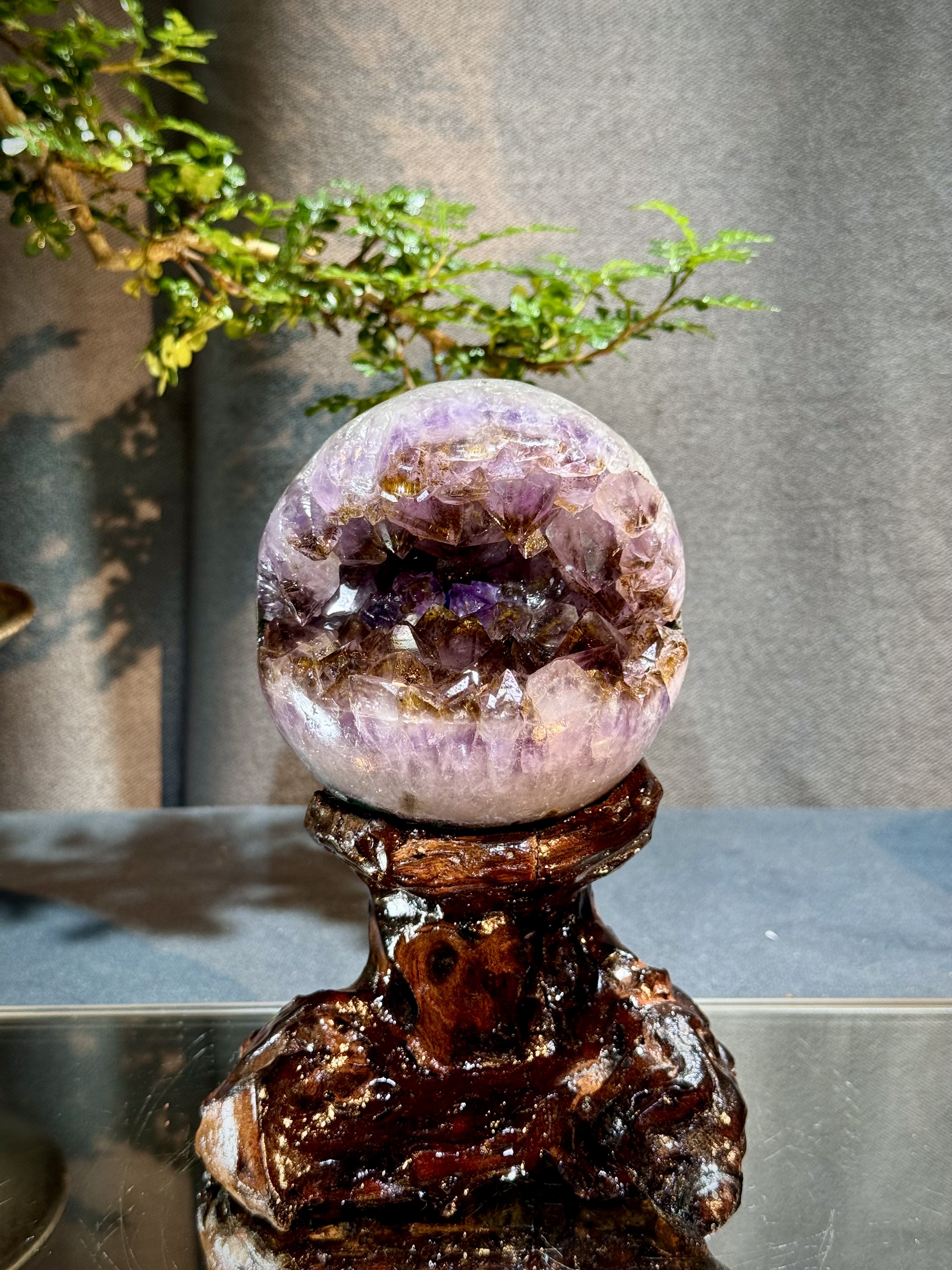 天花板紫鈦晶開口笑 8821