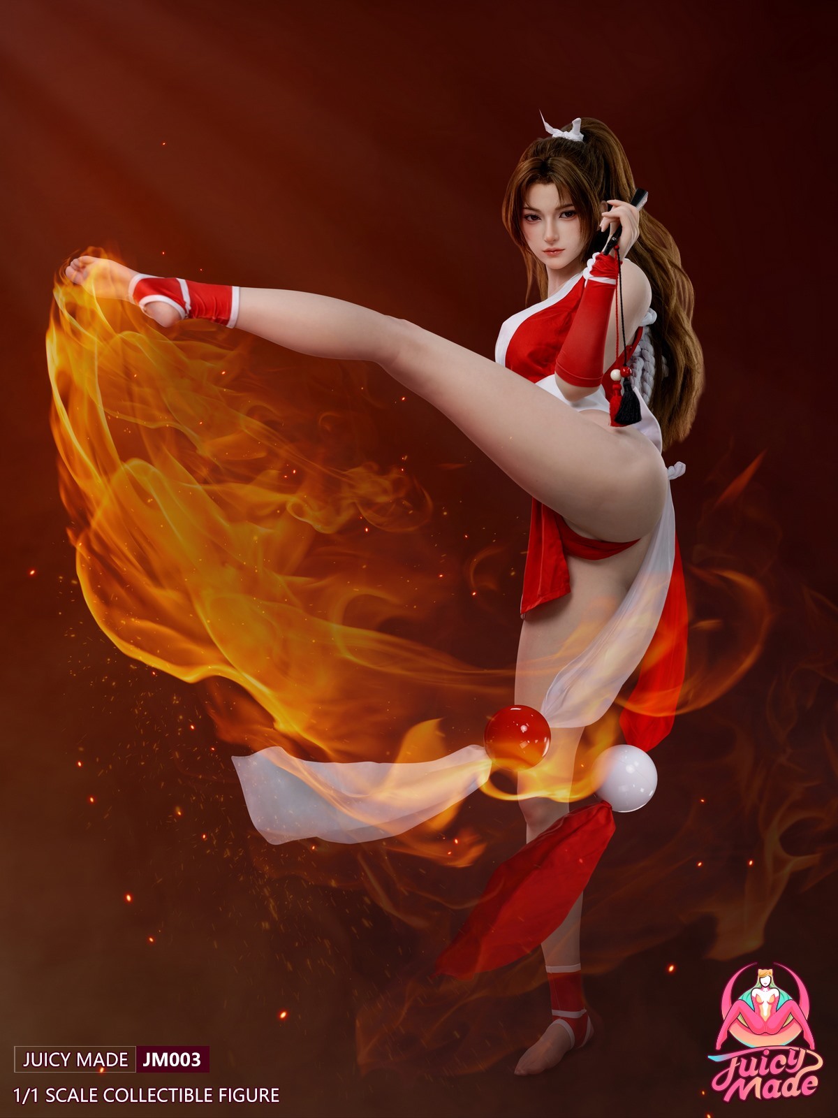 Juicy Made JM003 1/1 King of Queen Mai Shiranui Fully Silicone Movable Female Fighter 不知火舞