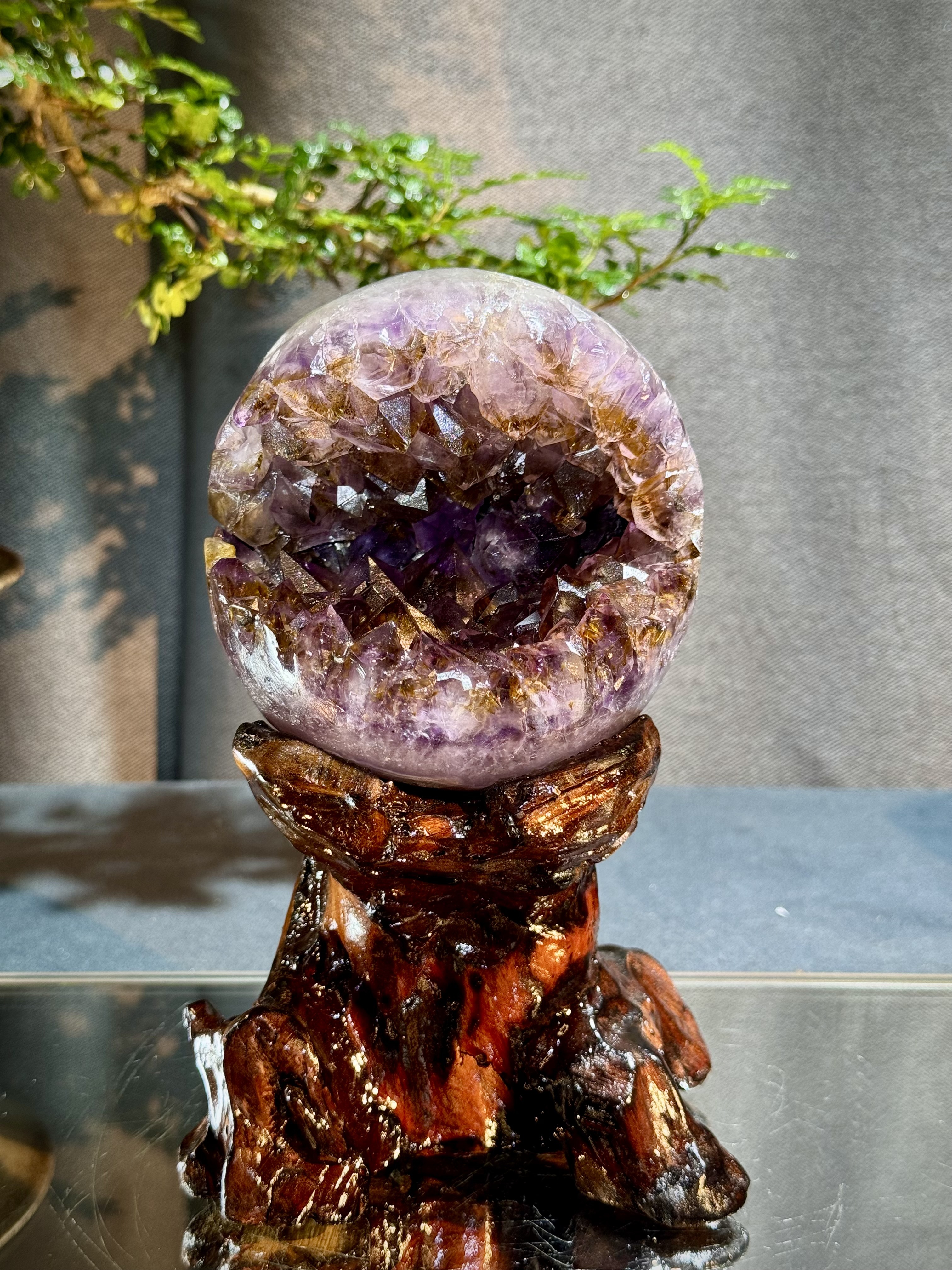 天花板紫鈦晶開口笑 8822