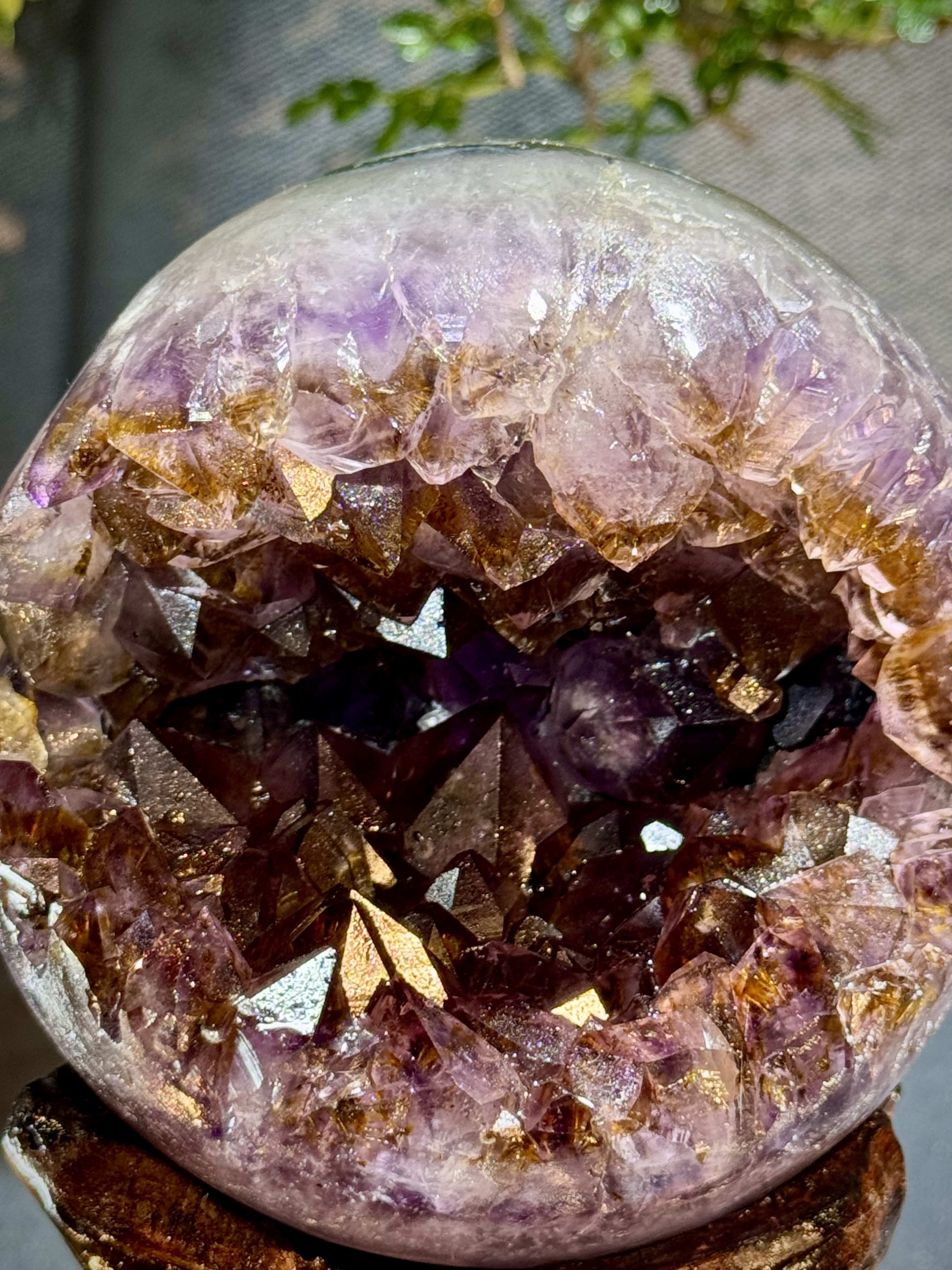 天花板紫鈦晶開口笑 8822