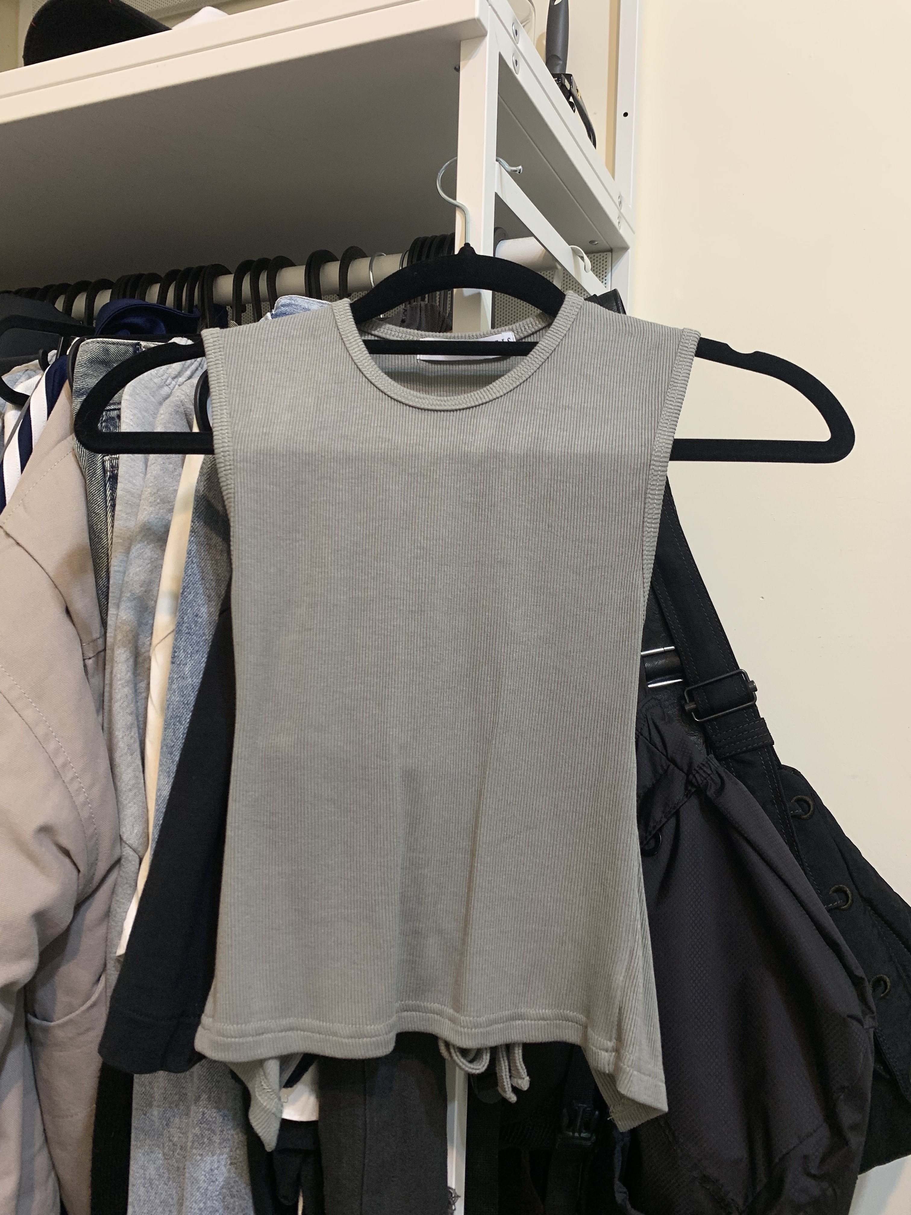 綁帶 造型 露腰 背心