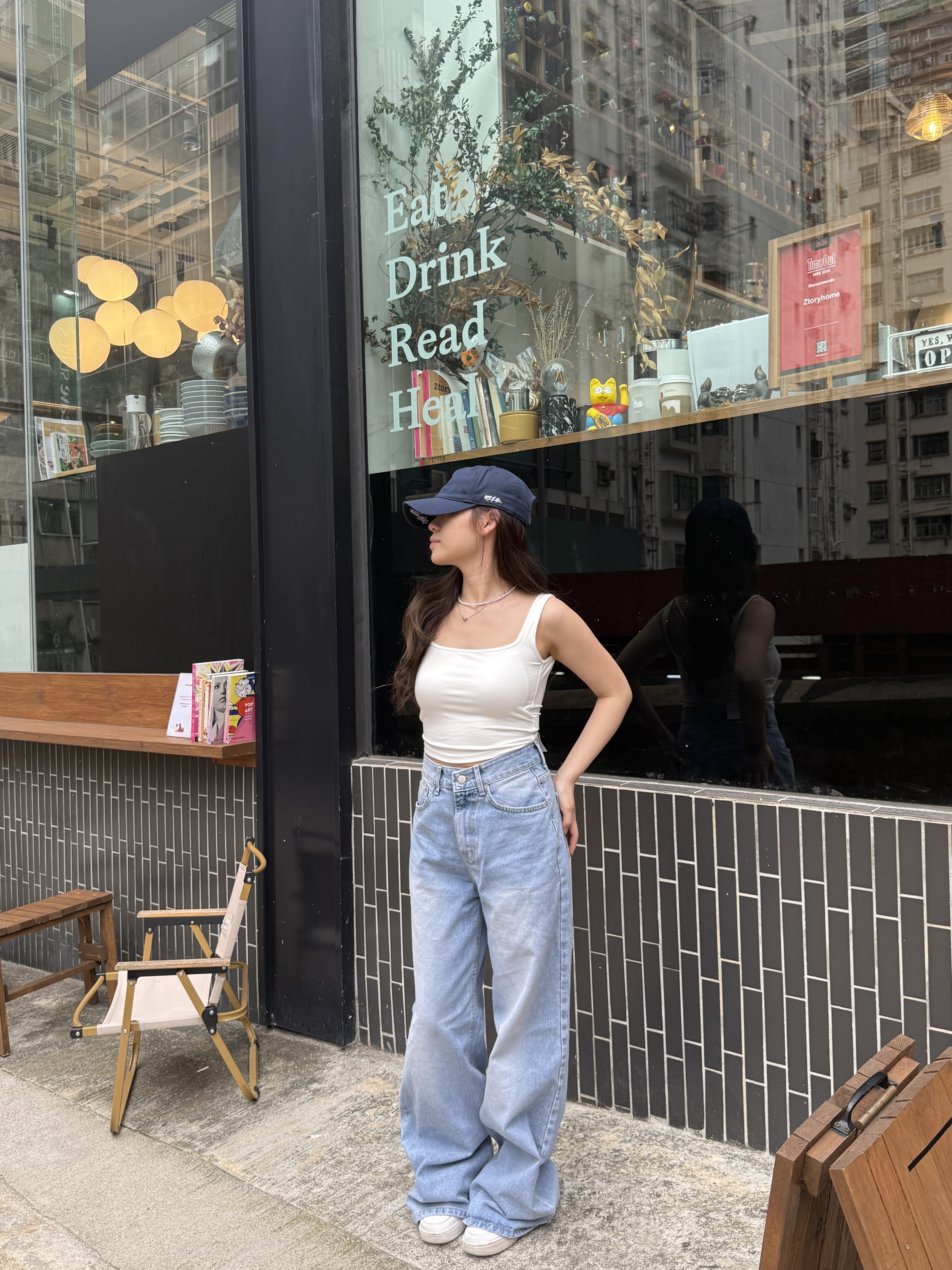 365 Days 經典淺藍闊腳牛仔褲