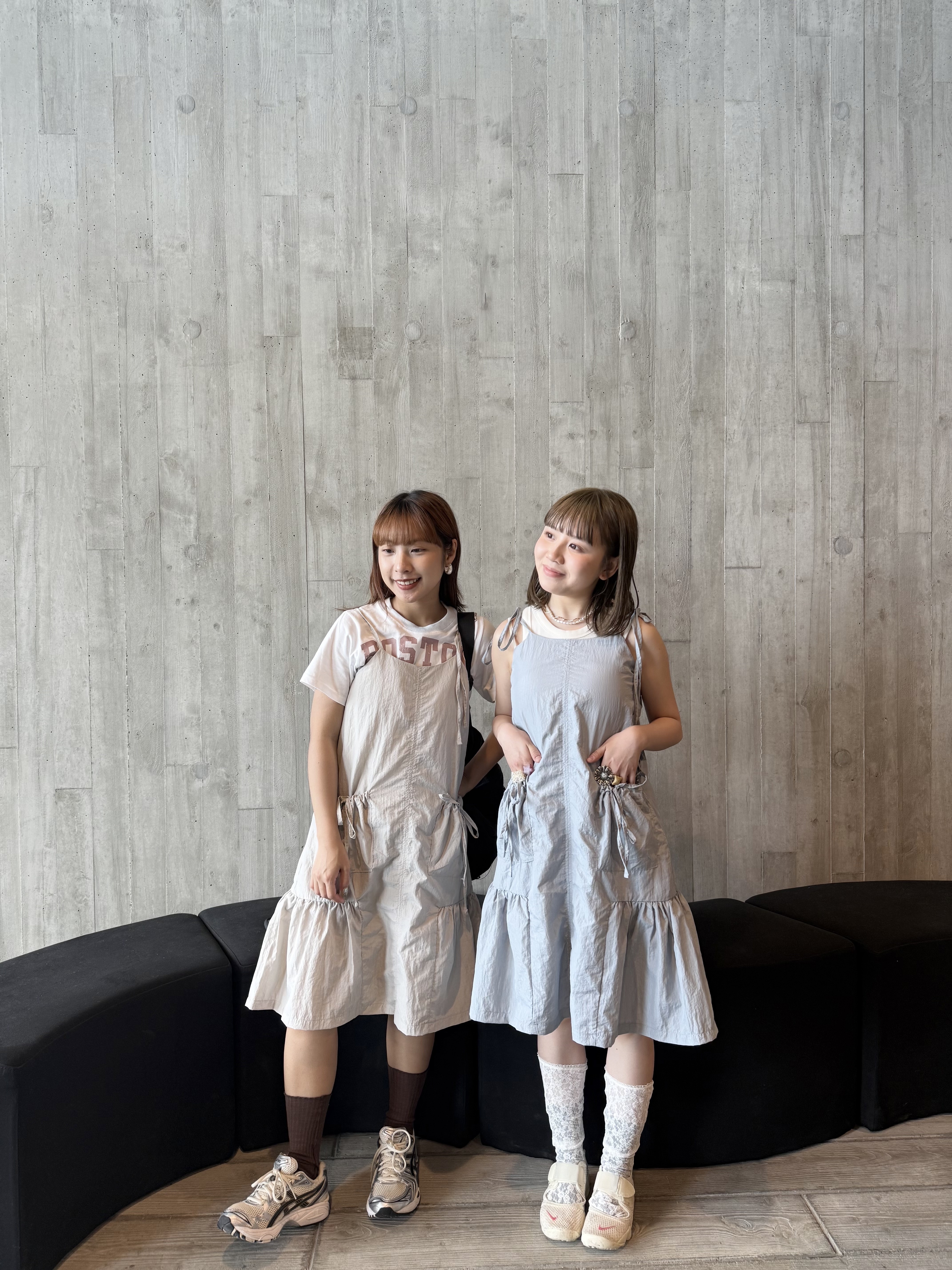 [3色入] 通爽工裝綁帶魚尾中ops(beige/sky blue)