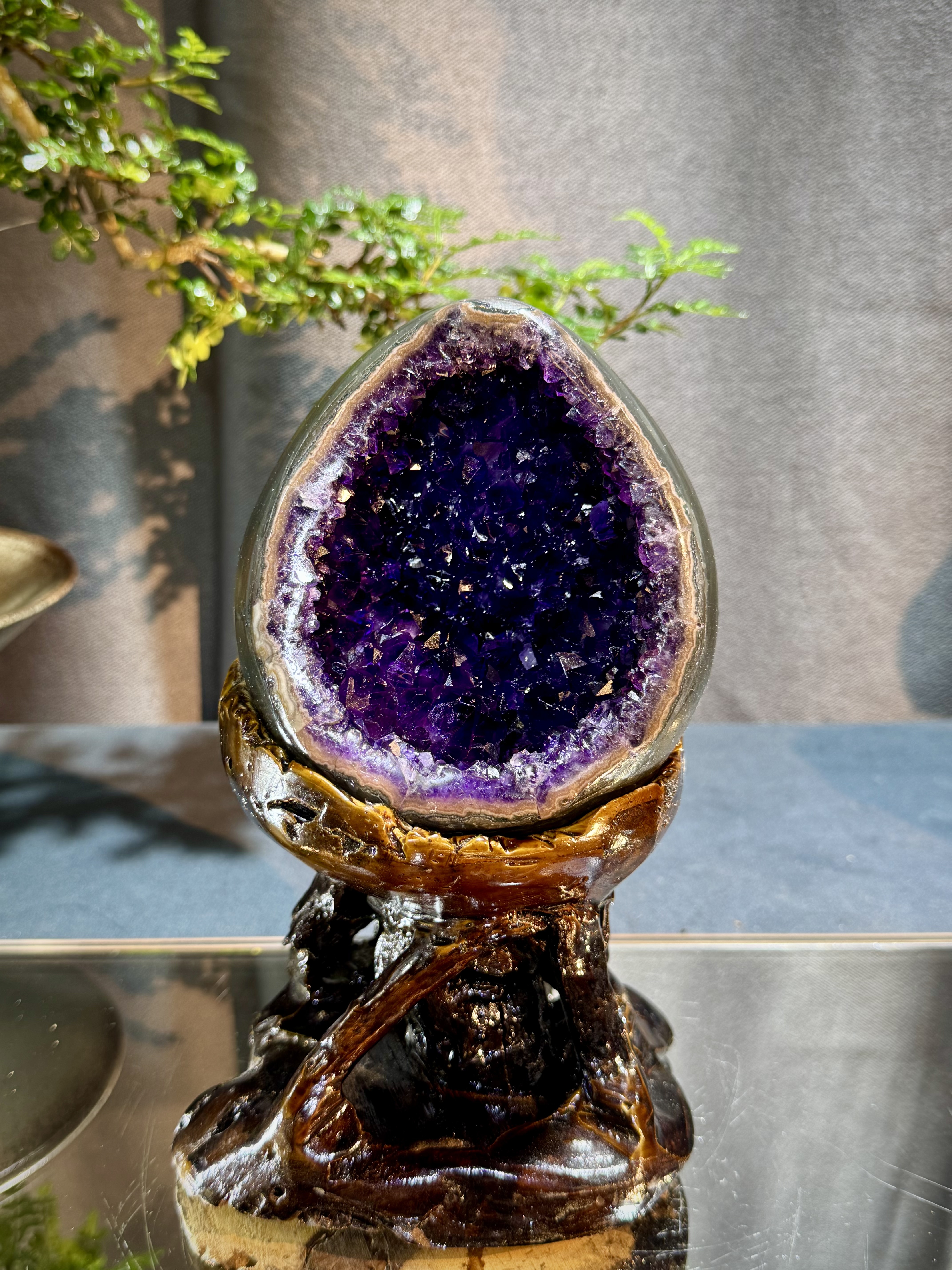 帝皇紫紫水晶恐龍蛋 7028