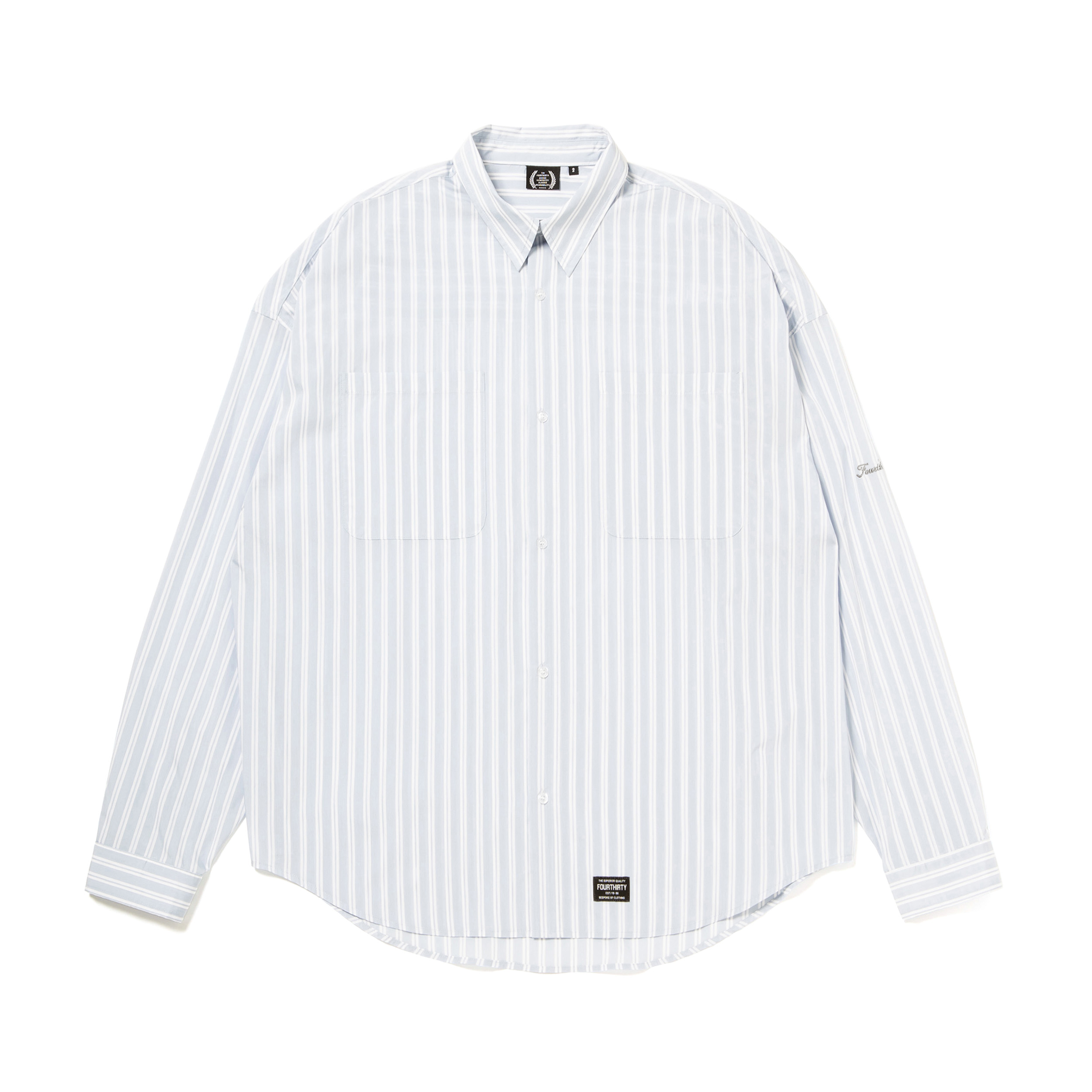 430 L/S STRIPE BIG SHIRT