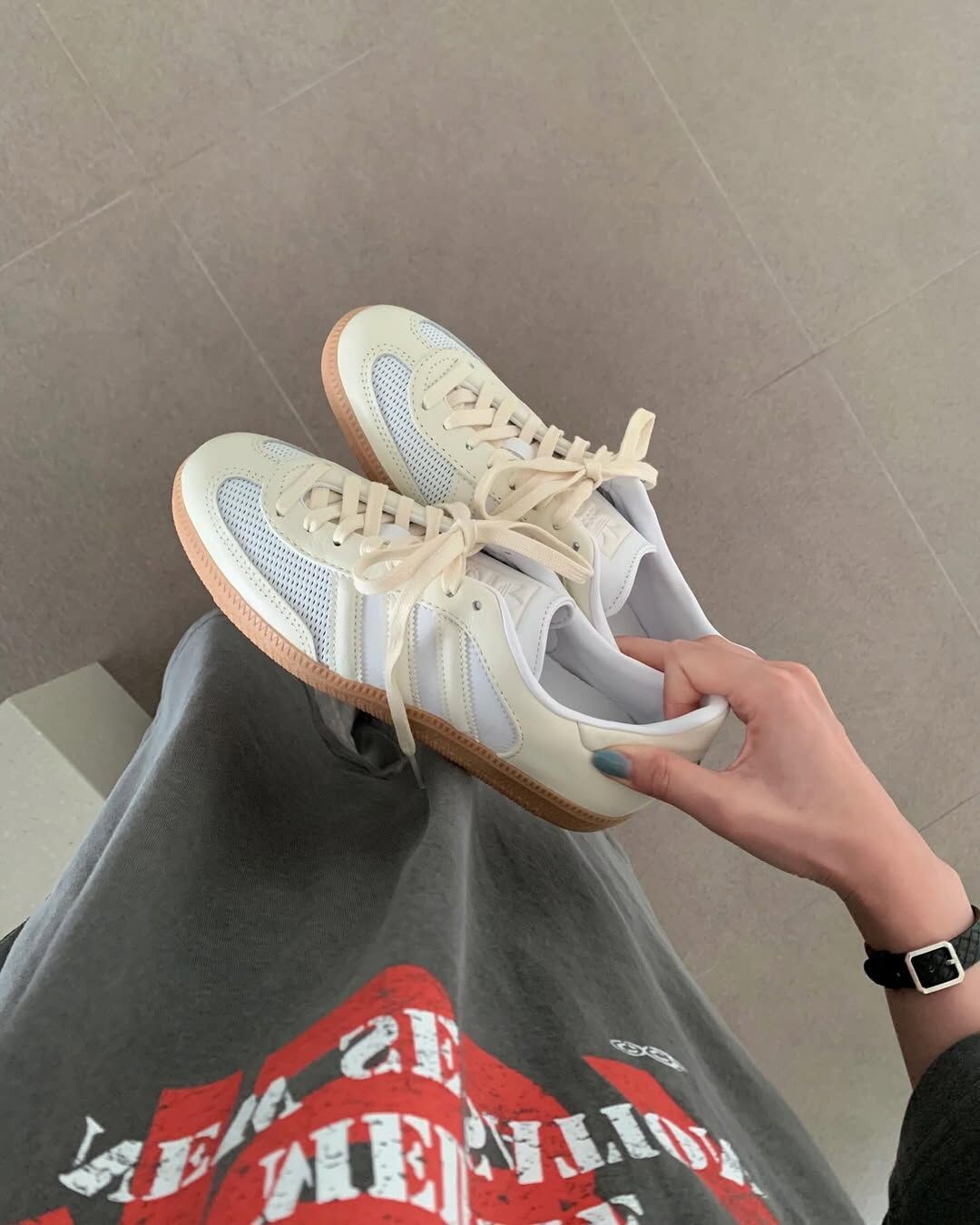 Adidas Originals Samba OG 日本限定 奶油華夫格 編織 復古鞋 JI2064