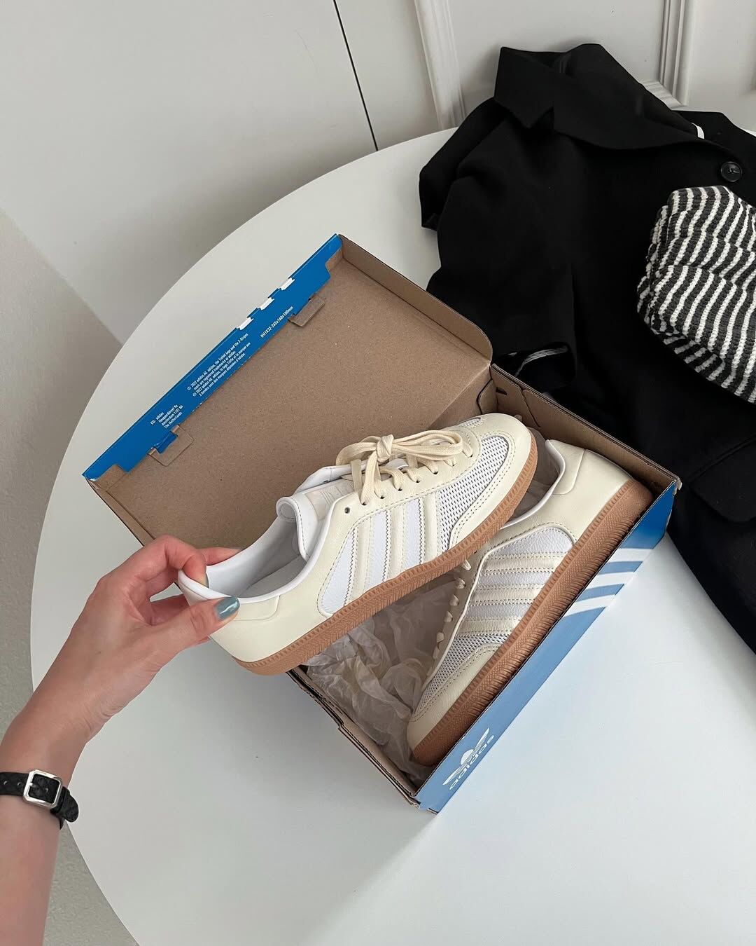 Adidas Originals Samba OG 日本限定 奶油華夫格 編織 復古鞋 JI2064