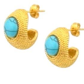 1MY1122-349 MAYOL 希臘全人手製飾品 Posey Earrings Gold #E03 (A-K11-E)