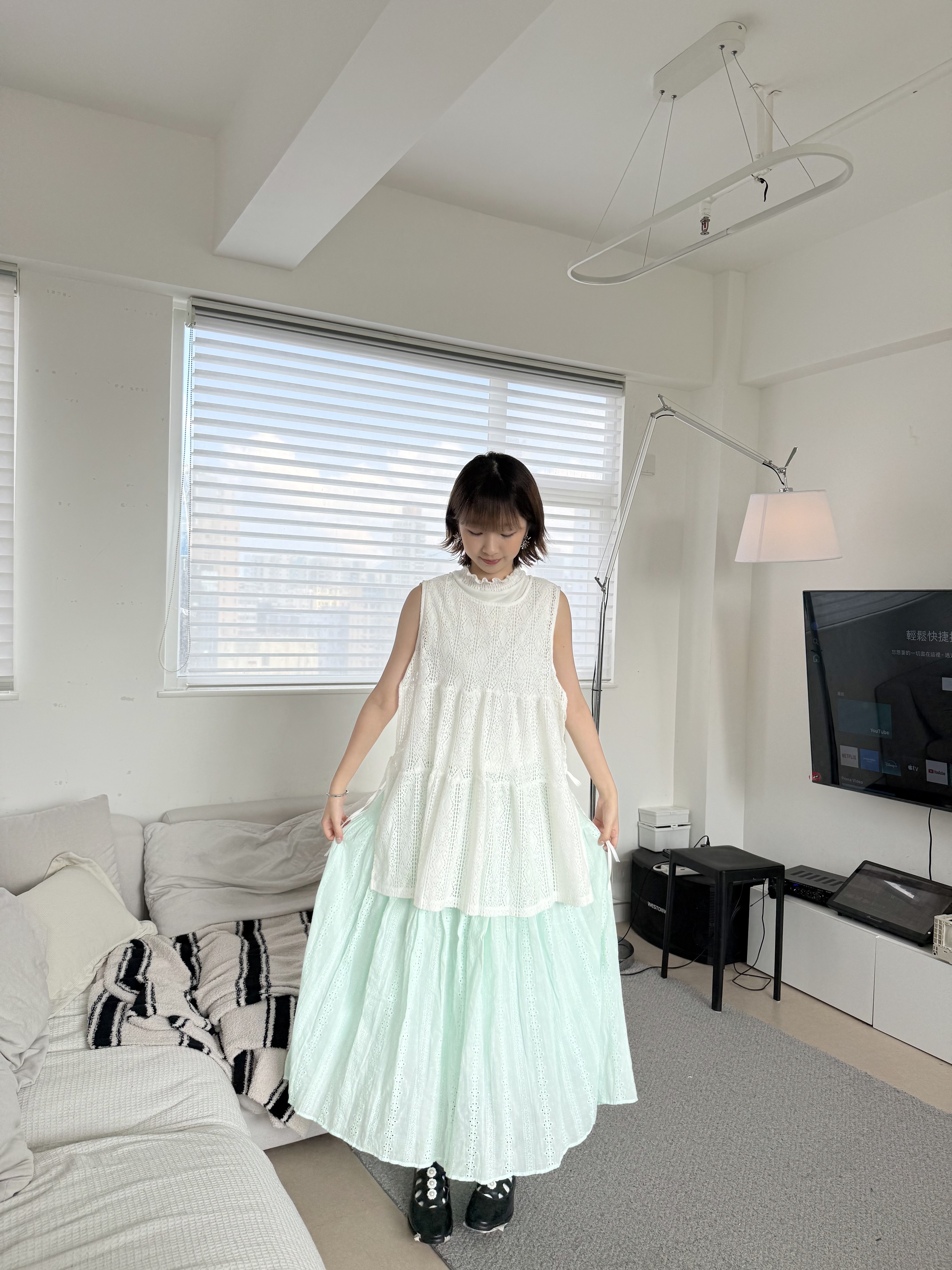 日常刺繡側蝴蝶結Layer