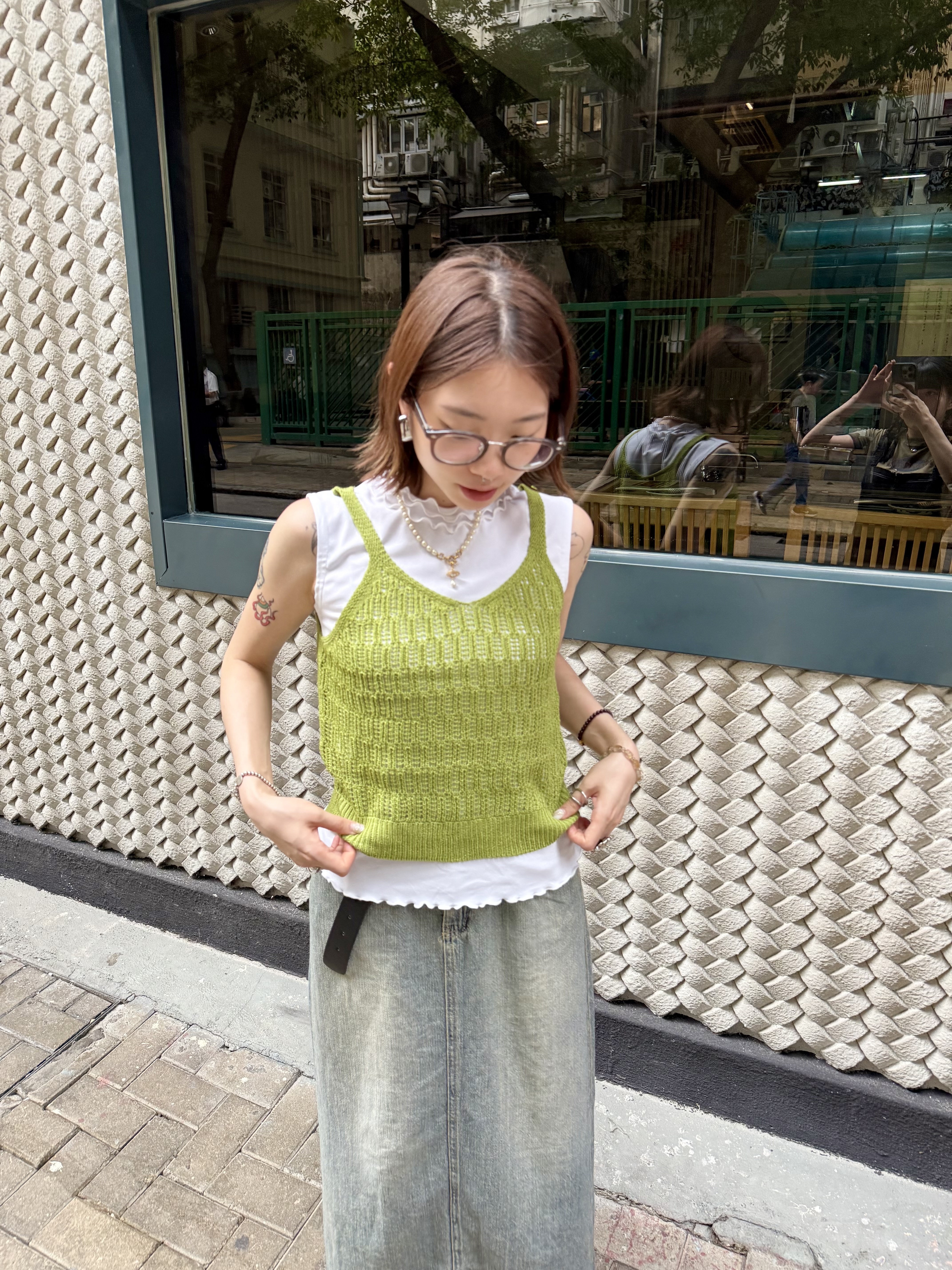 針織刺繡Basic背心