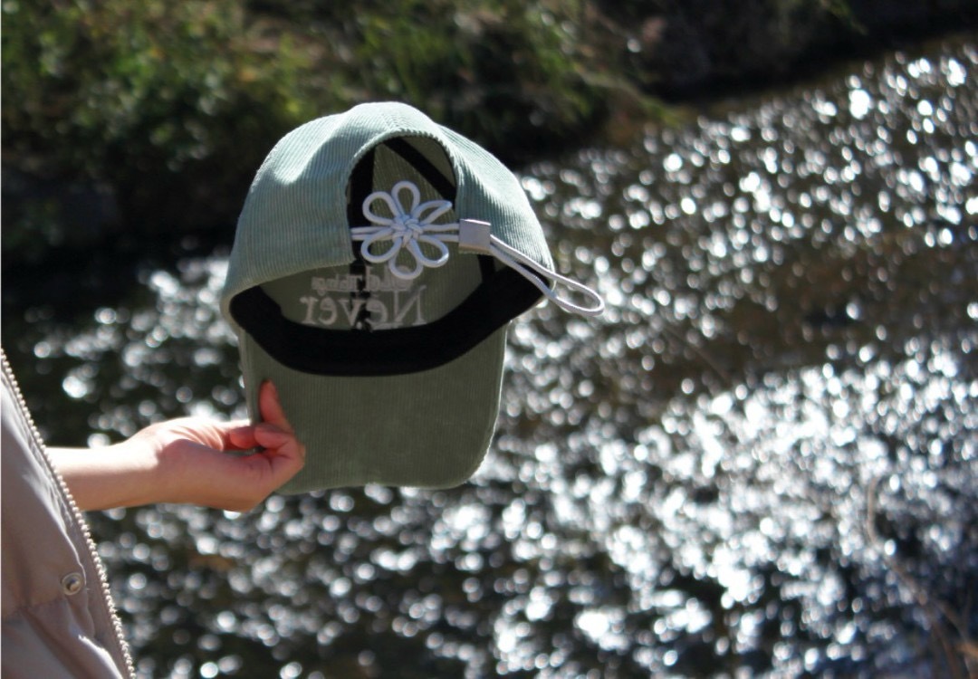 【預購】ONGO燈芯絨棒球帽 Corduroy Flower系列-抹茶綠