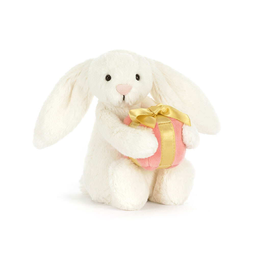 JELLYCAT 抱禮物兔仔 Bashful Bunny with Present