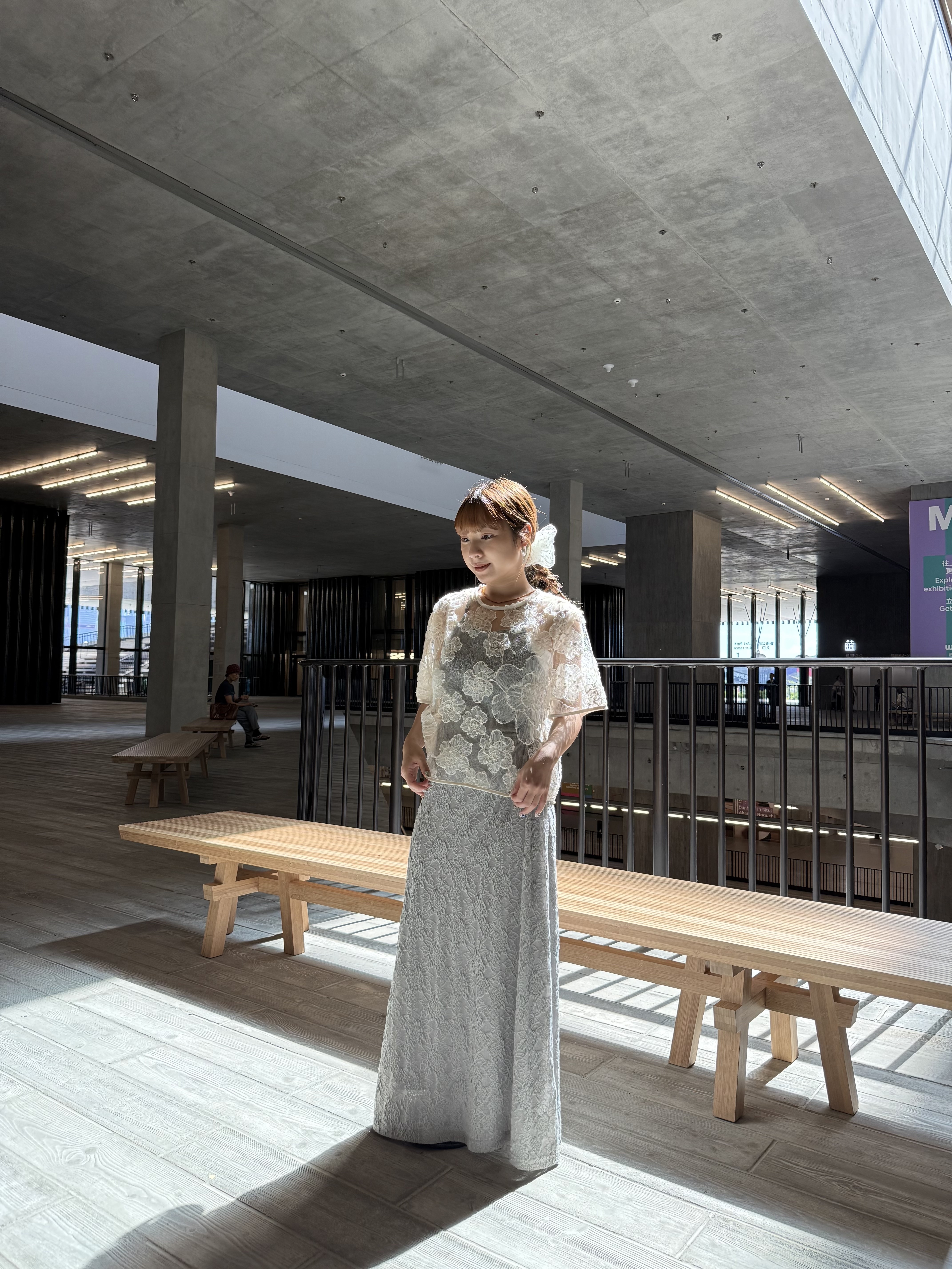 精緻透明感大花top