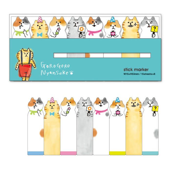 喵之助 120枚索引標籤便利貼 memo｜日本 Mind Wave