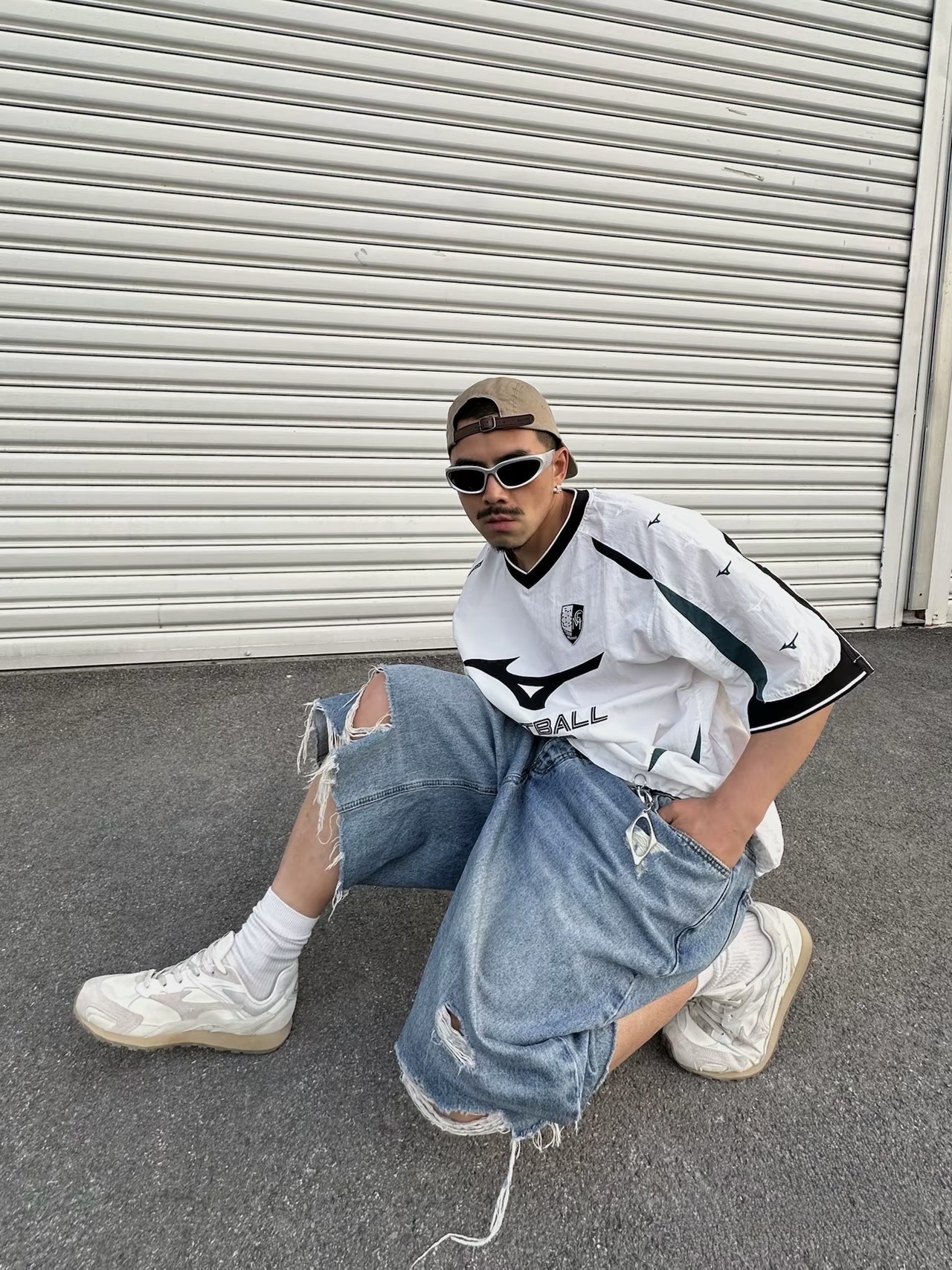 Mizuno Essential短袖(白/黑)