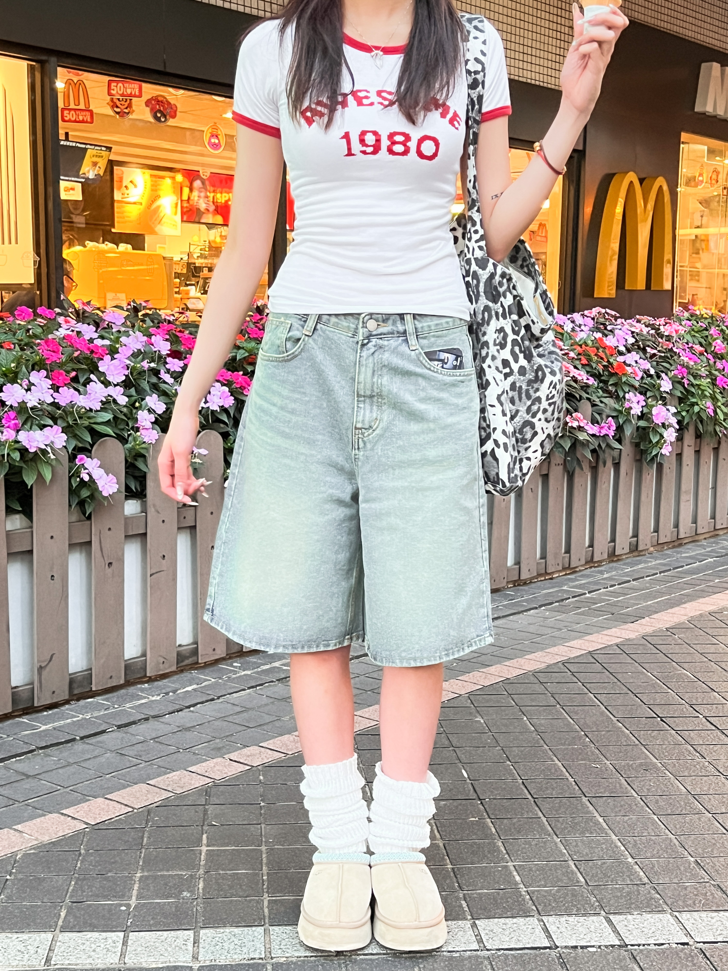 Perfect Fit洗水五分牛仔褲