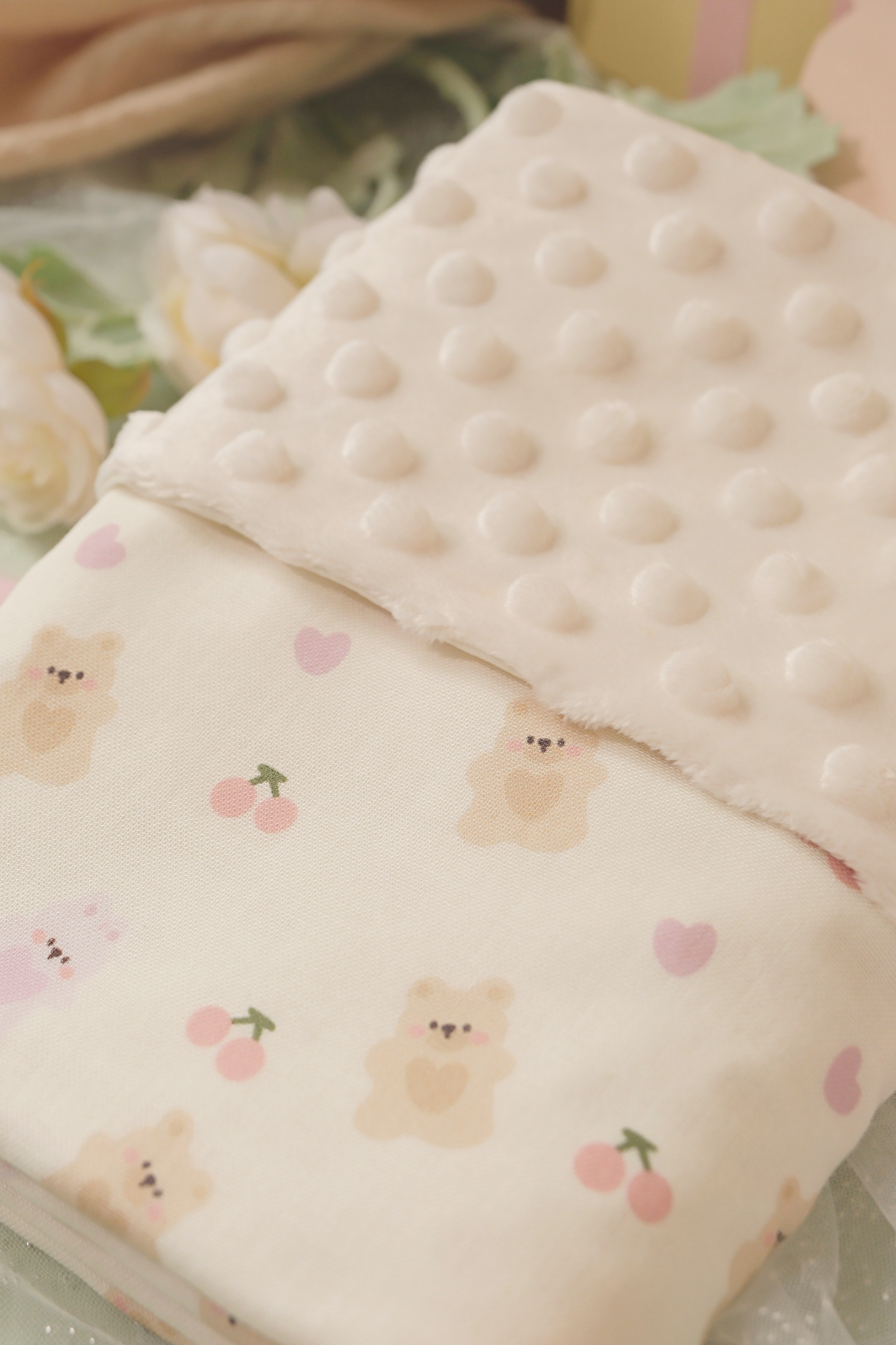 Hi Y.P store-嬰兒車蓋毯-獨家設計款-軟糖熊兔