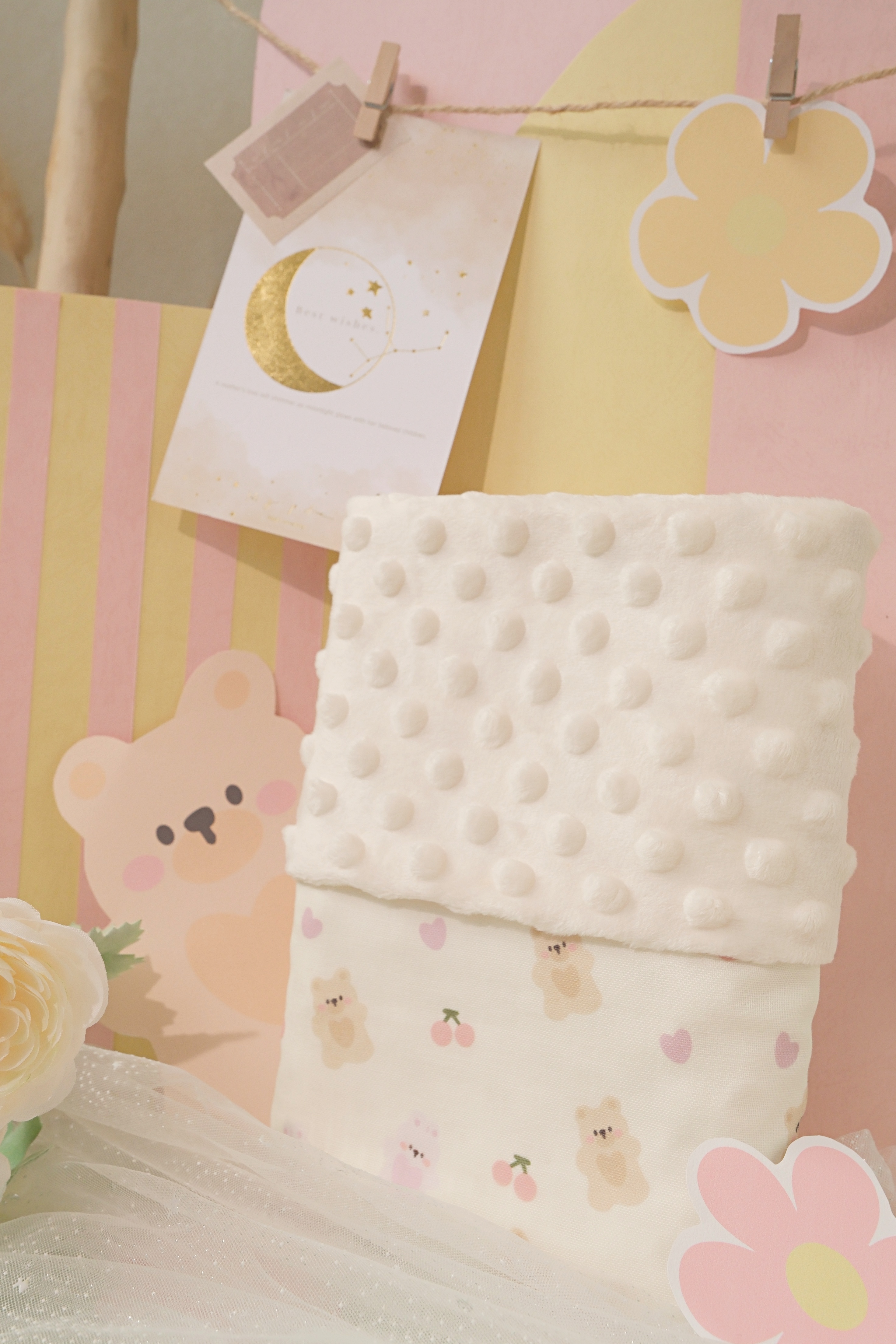 Hi Y.P store-嬰兒車蓋毯-獨家設計款-軟糖熊兔