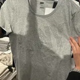 [S] DKNY HTHR GREY LADIES LOGO RHINESTONE, B3360631-HGR (SD1327)