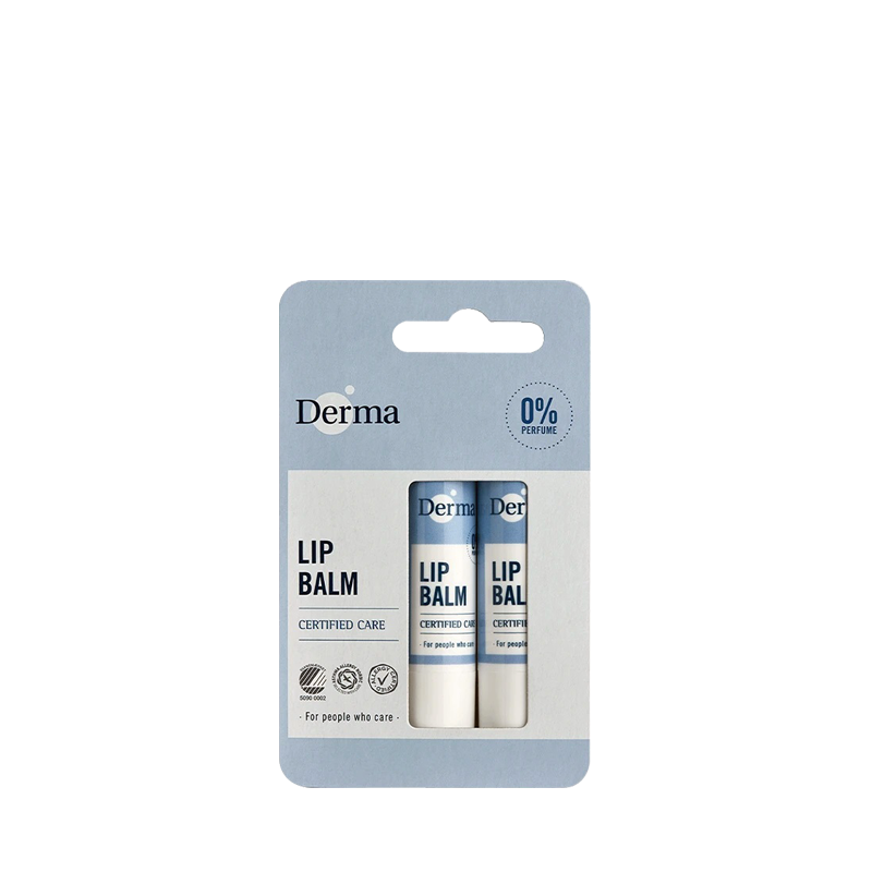 Derma 丹麥德瑪 蜂蠟植萃護唇膏(兩件組) 4.8g*2