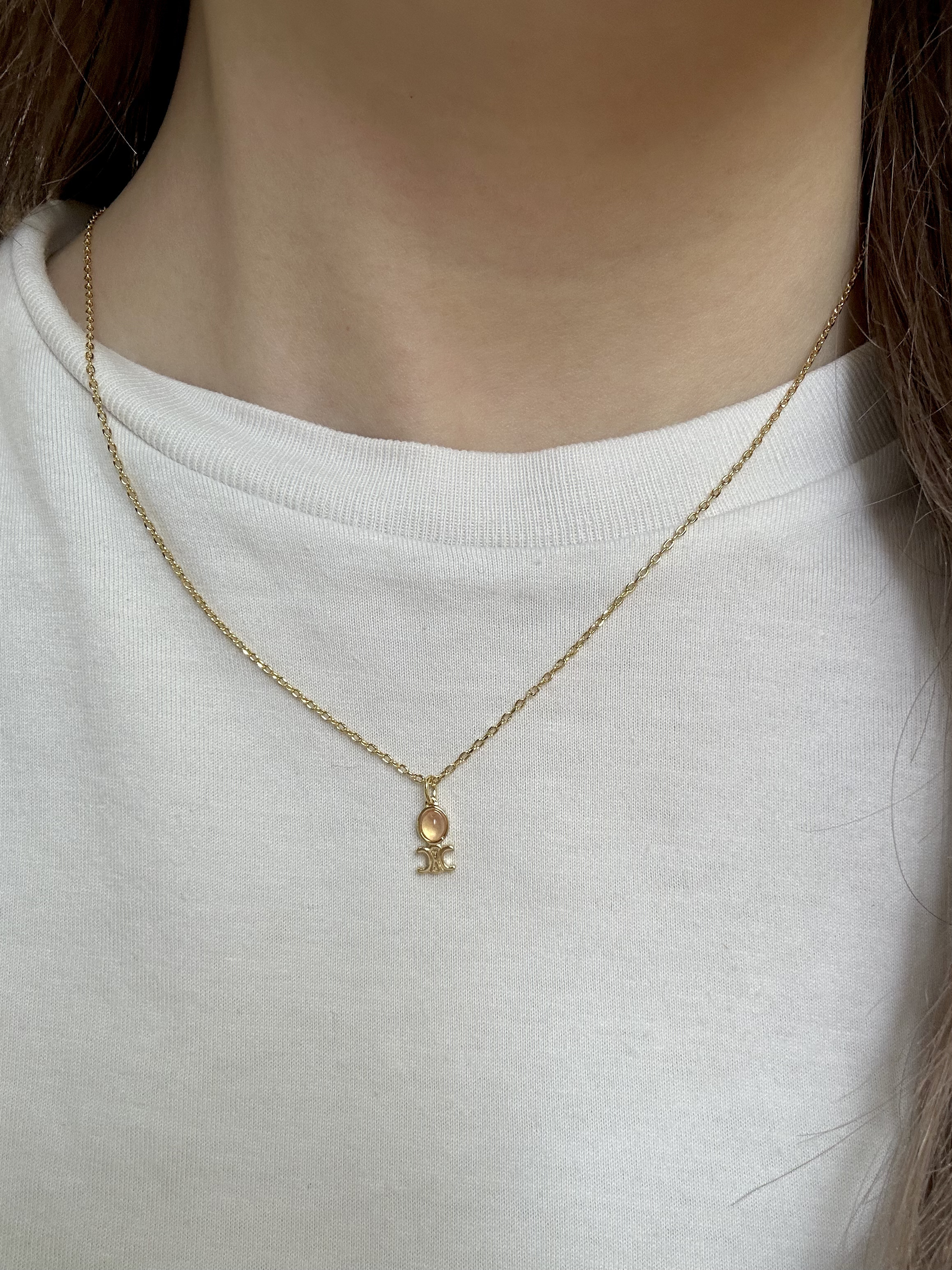 CELINE TRIOMPHE INDIE品牌標誌 項鍊 女款 金色