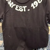 [S] DKNY BLACK BIG EST.1989 PRINT T-SHIRT, B2461973-BLK (SD1331)