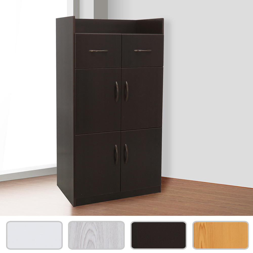 2.1尺四門二抽防水塑鋼多功能收納櫃/置物櫃(四色可選)