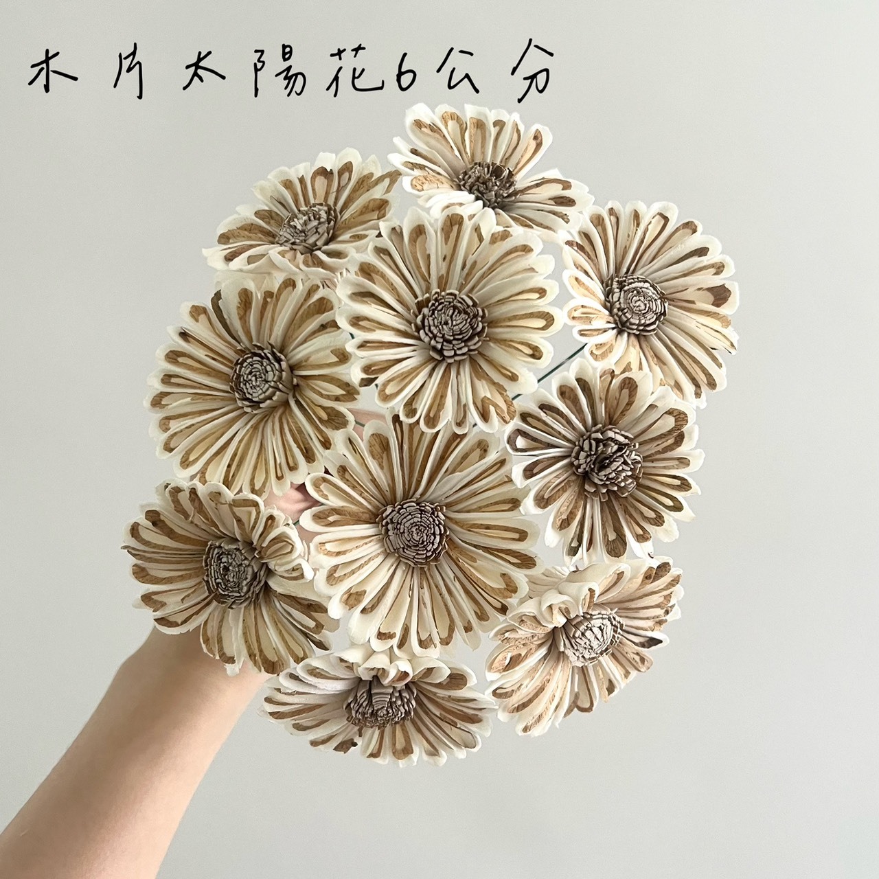 越南索拉花 木片太陽花 6CM<十支一把>