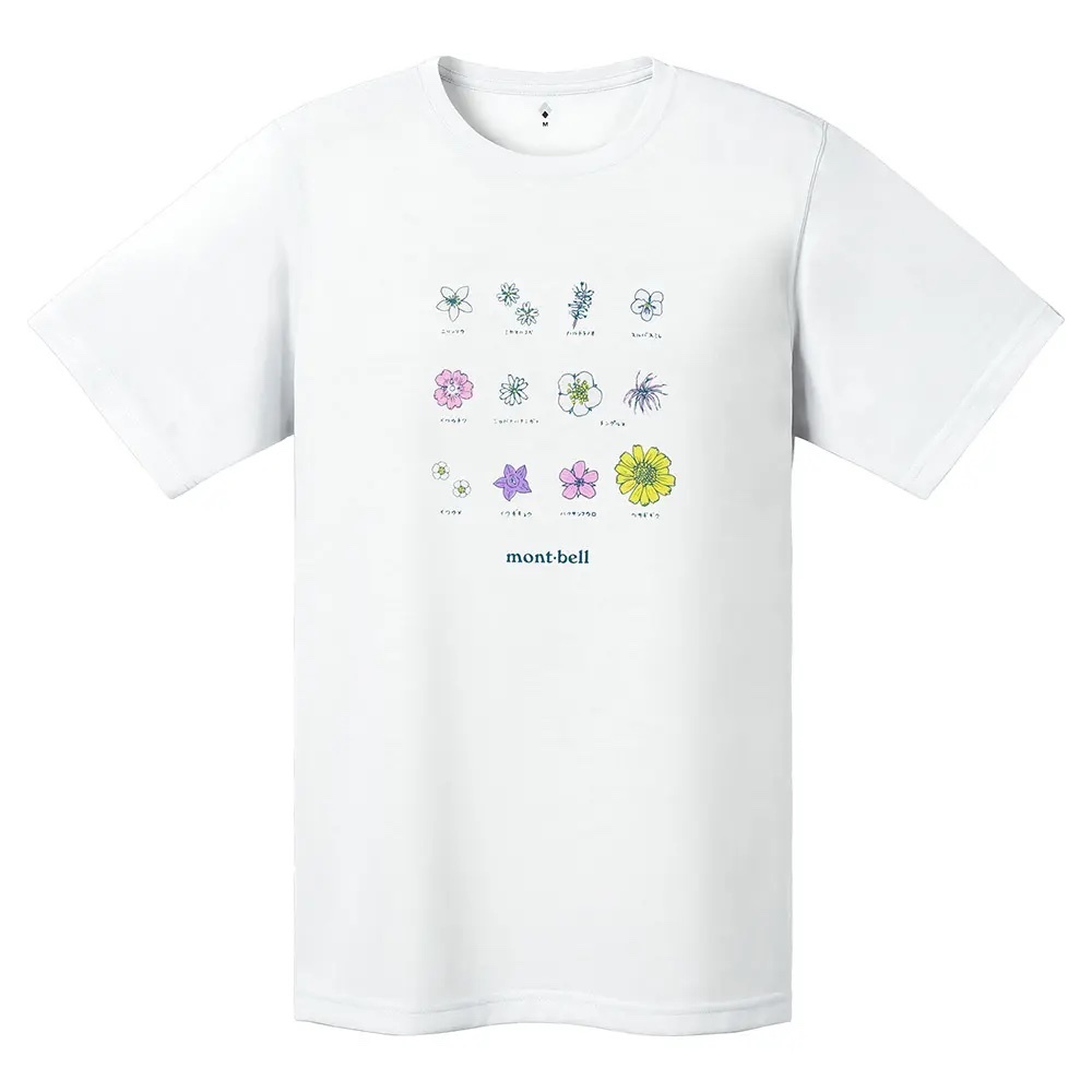 Mont-bell Wickron T Women's 女款 短袖排汗衣 快乾排汗T恤 (山之花) 1114794-WT 白色 [HappyOutdoor]