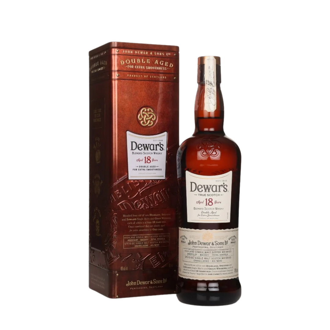 Dewar's 18 Years Double Aged Blended Scotch Whisky | 帝王18年二次陳年調和威士忌 (銅色盒)