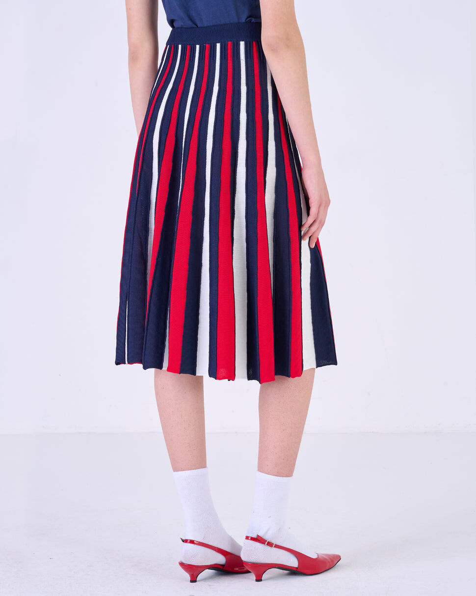 【Silvian Heach】氣質拚色百褶裙