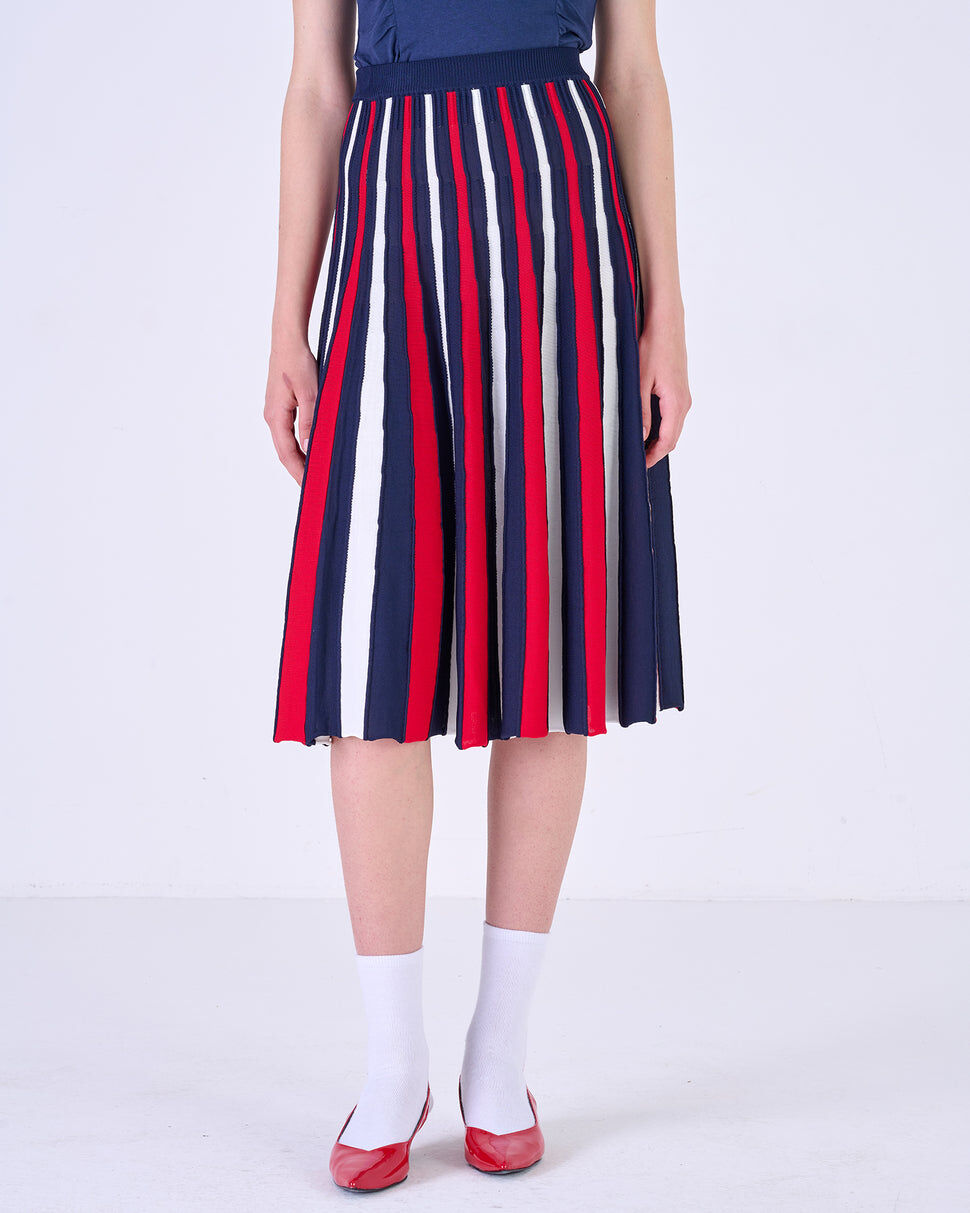 【Silvian Heach】氣質拚色百褶裙