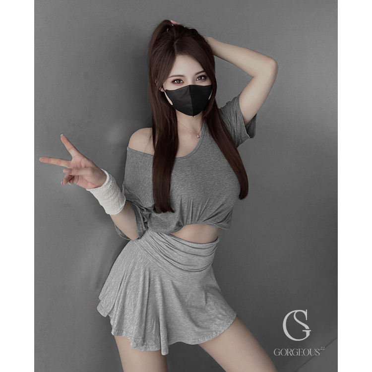 G5114 現貨「莫代爾涼感抓皺褲裙」