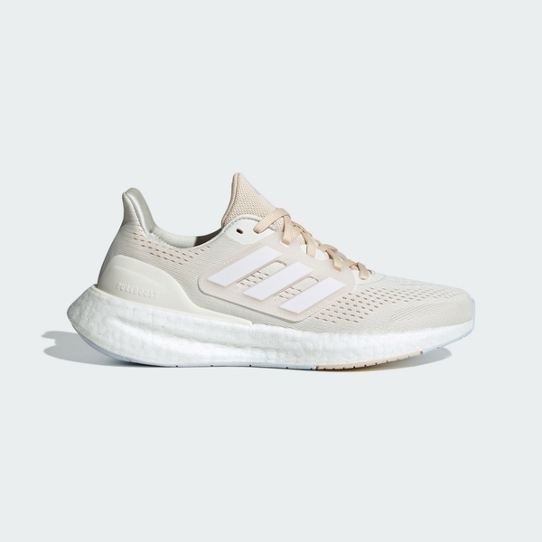 Adidas Pureboost 23 W IF1535 女 慢跑鞋 運動 訓練 路跑 緩震 彈力 象牙白 裸膚