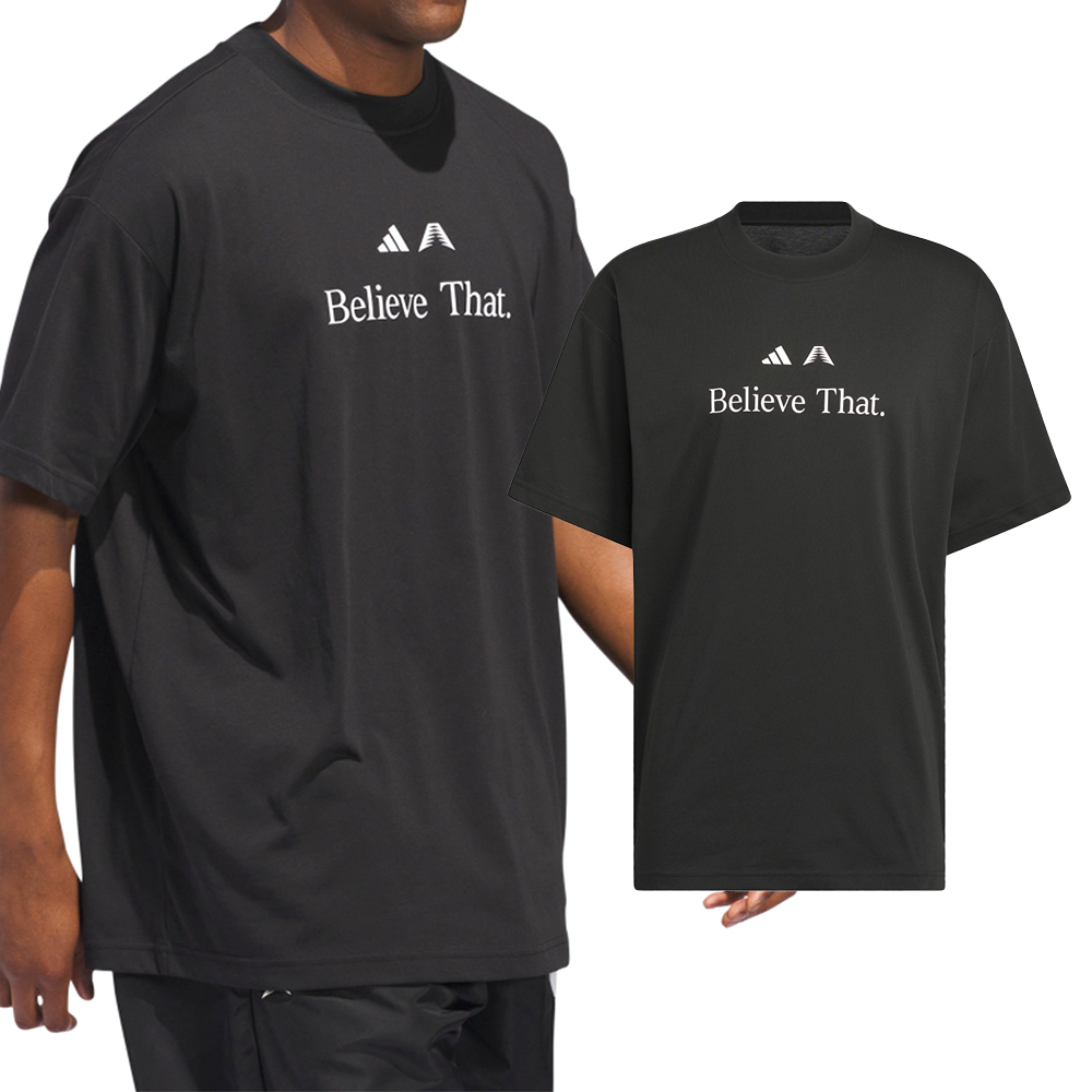 Adidas Anted BT Tee 男款 黑色 三葉草 愛迪達 寬鬆 圓領 運動 休閒 上衣 短袖 JM7951